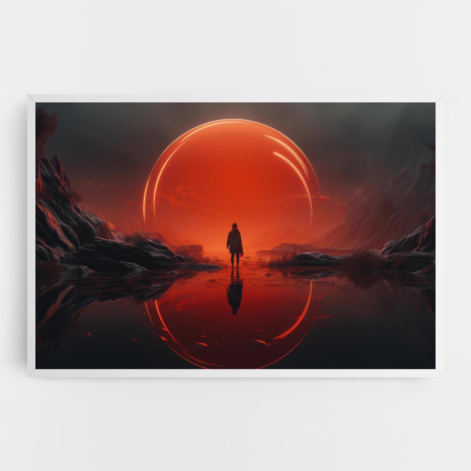 Tablou Canvas Man Orange Orb mockup 0