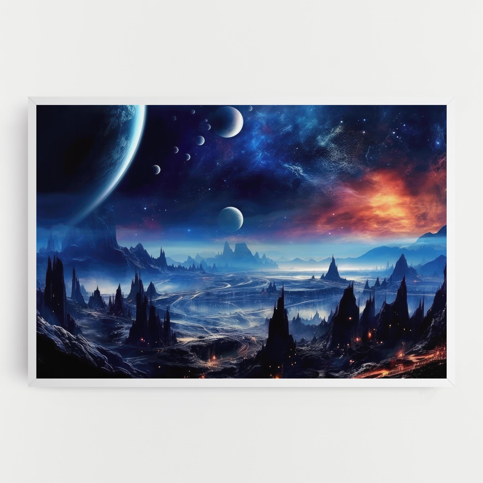 Tablou Canvas Planets And Stars mockup 0