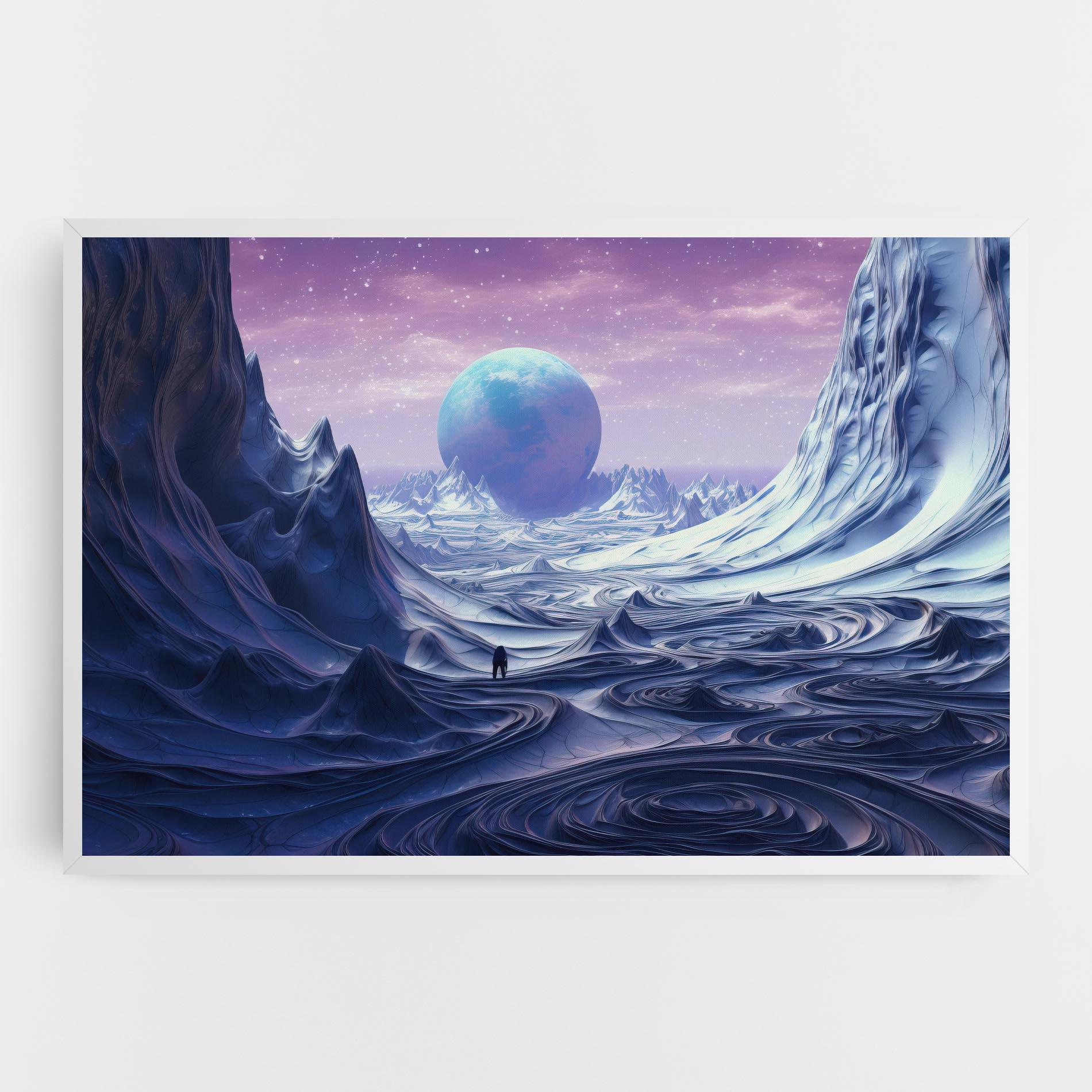 Tablou Canvas Snowy Landscape Art mockup 0