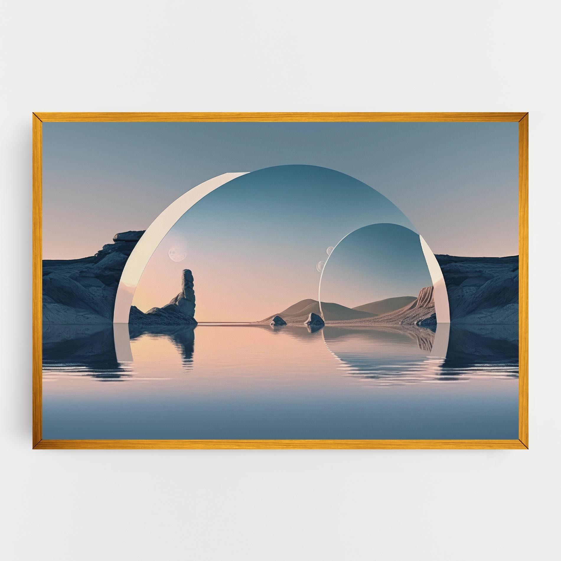 Tablou Canvas 3d Fantastic Elements mockup 0