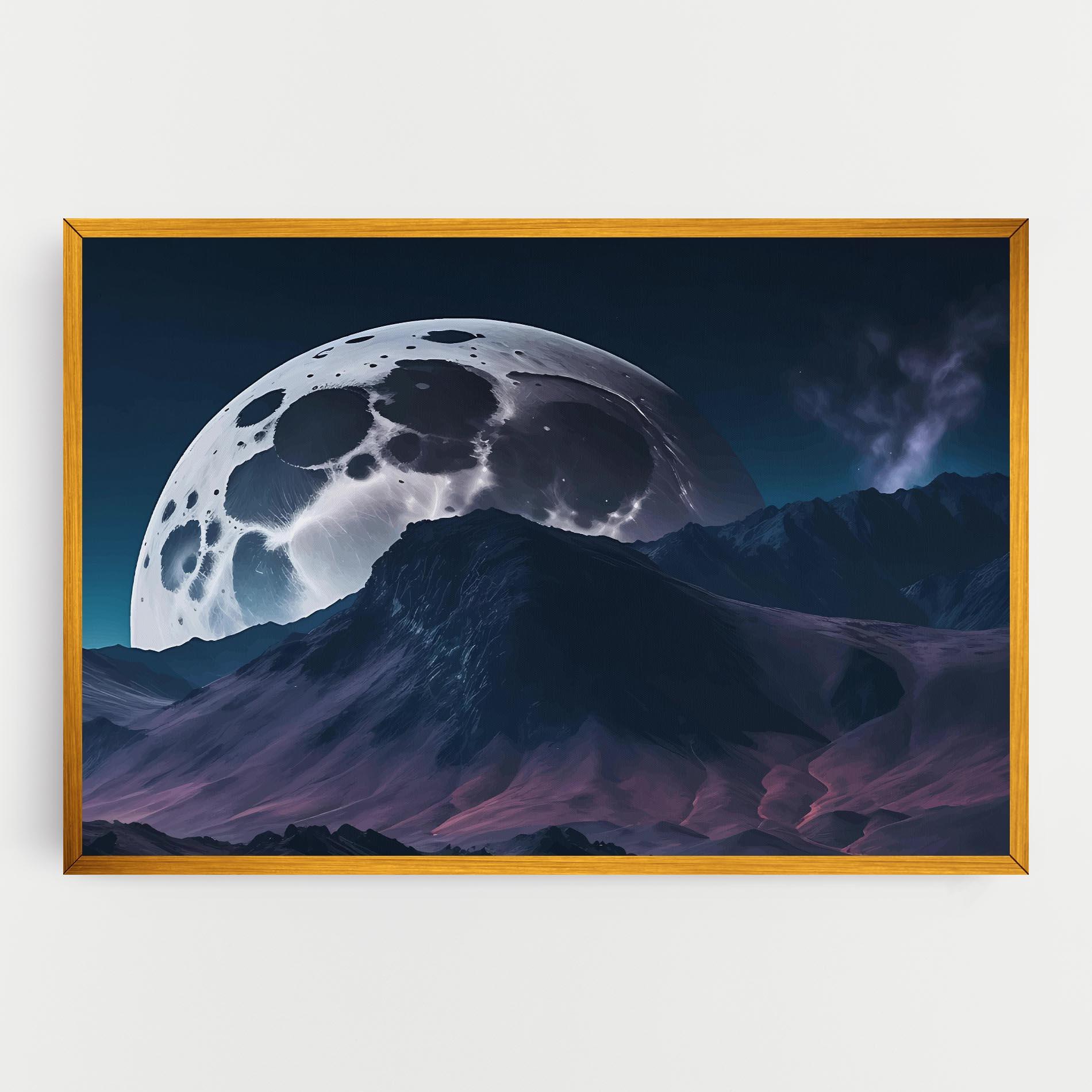 Tablou Canvas Full Moon Smoke mockup 0