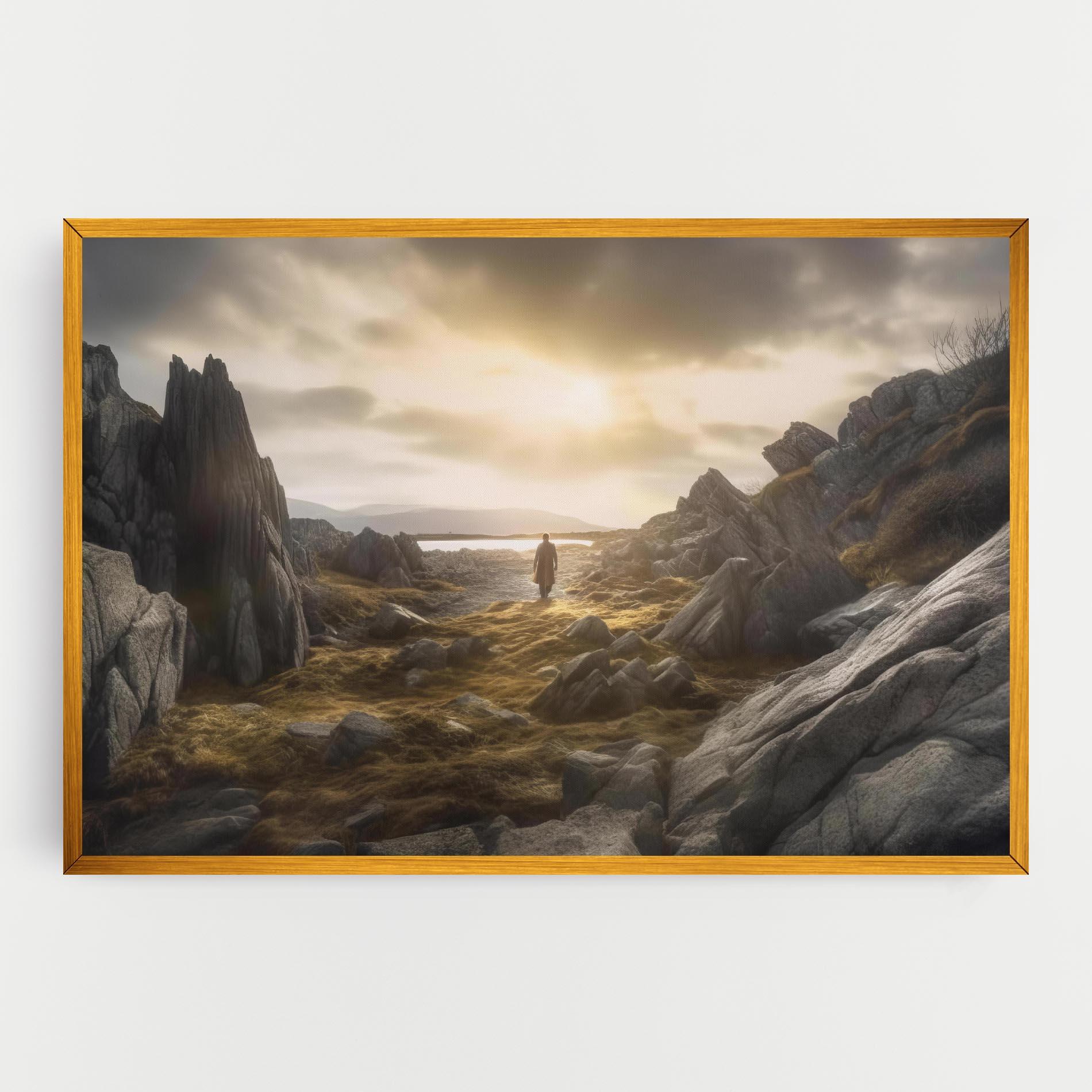 Tablou Canvas Rocky Area Man mockup 0