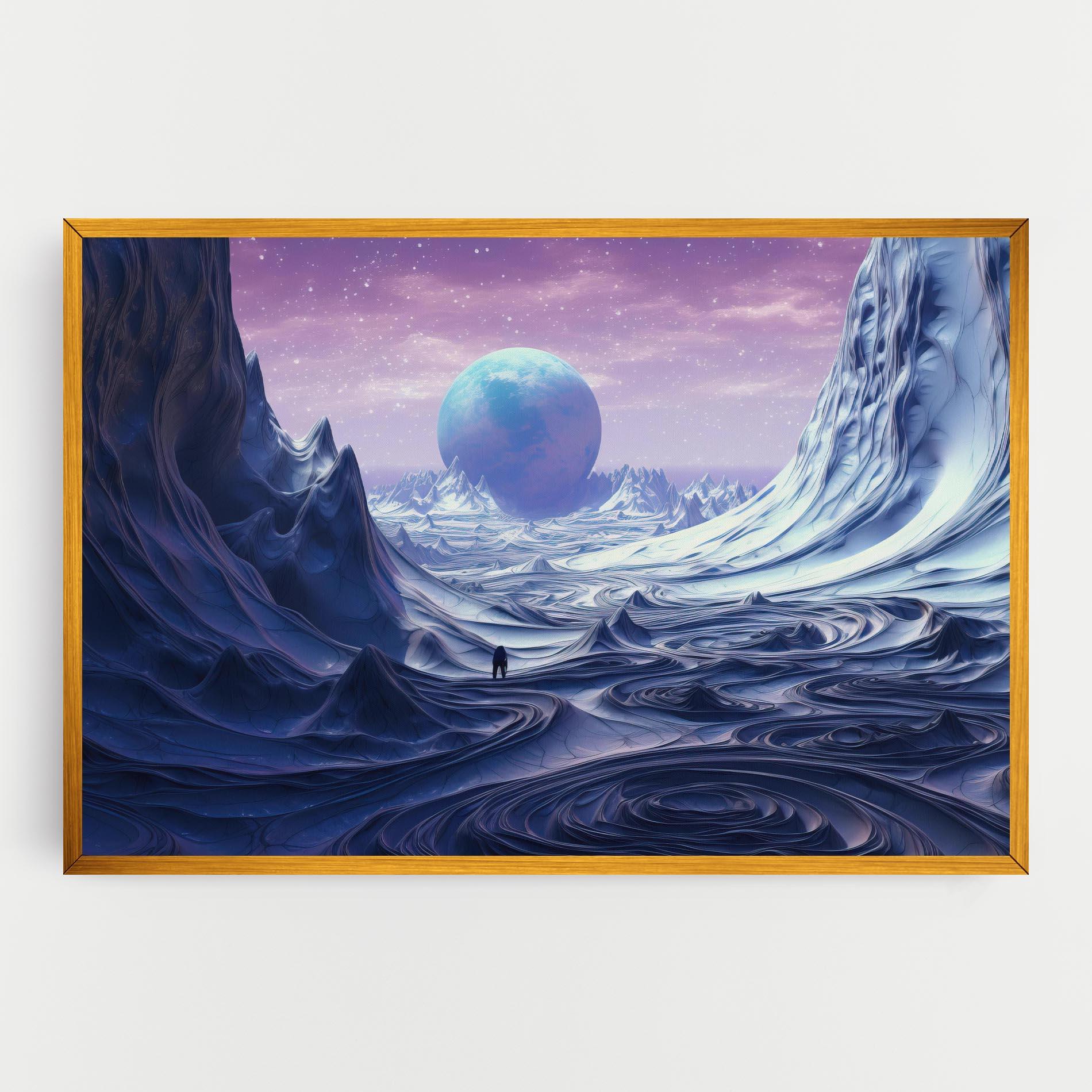 Tablou Canvas Snowy Landscape Art mockup 0