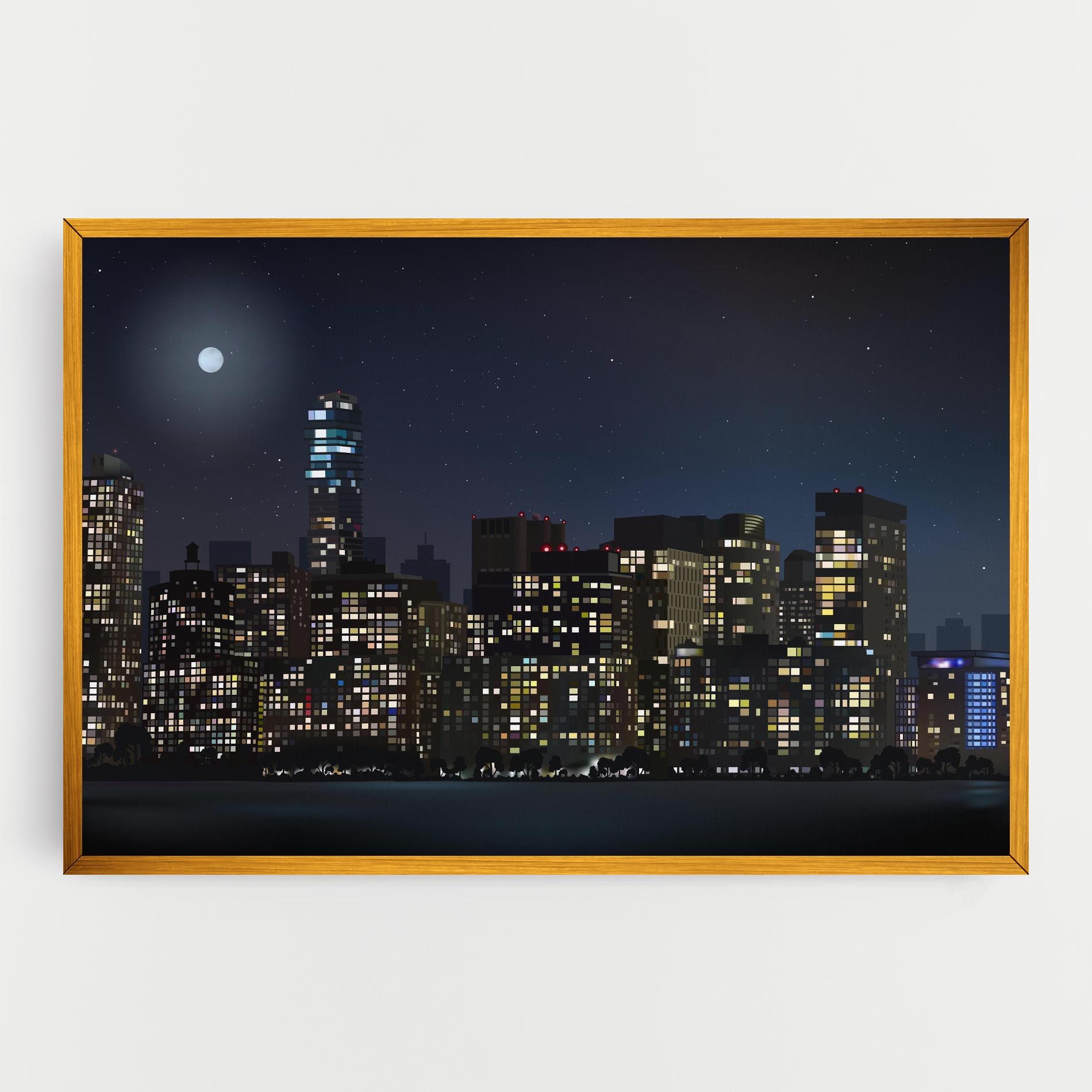 Urban City Night mockup 0