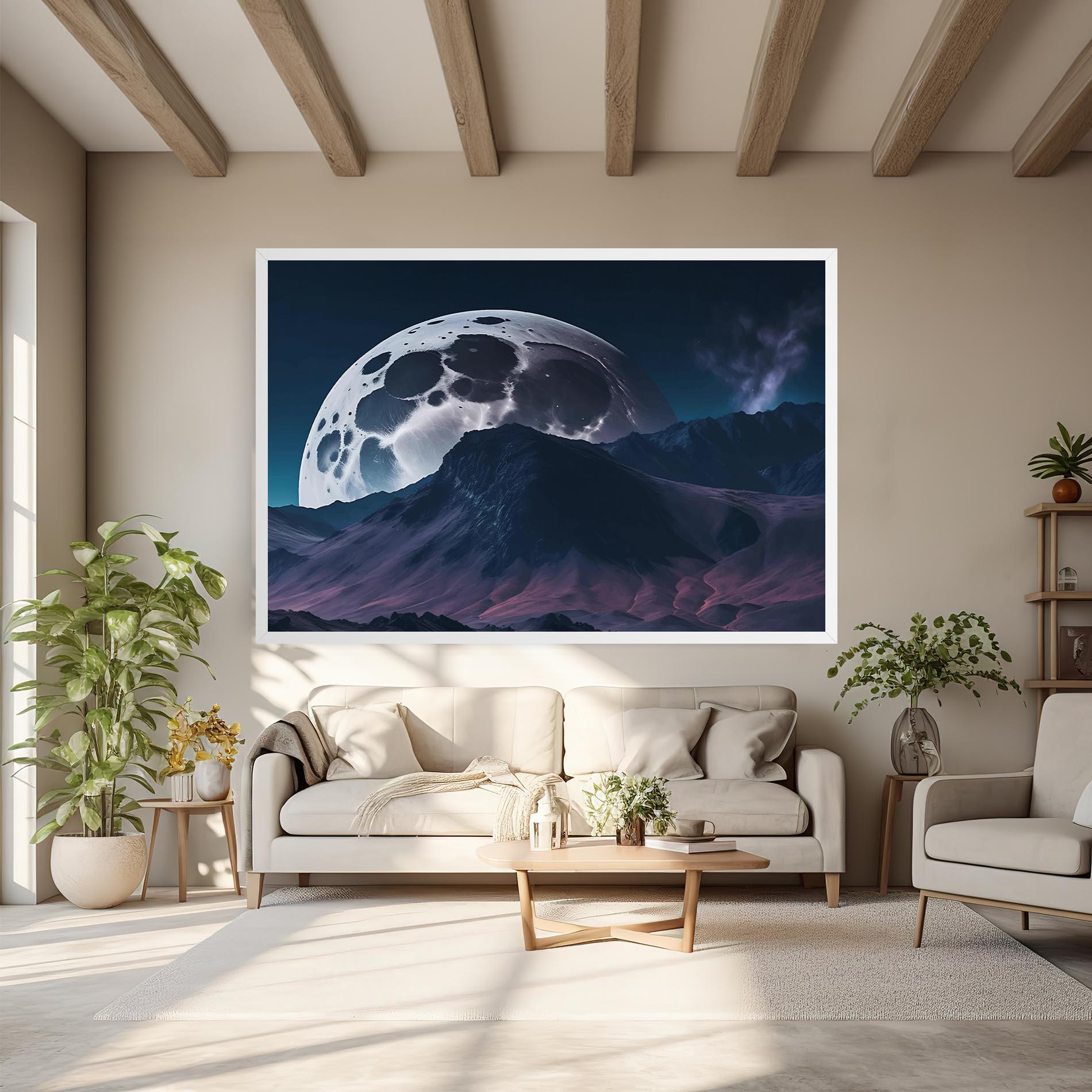 Tablou Canvas Full Moon Smoke mockup 6