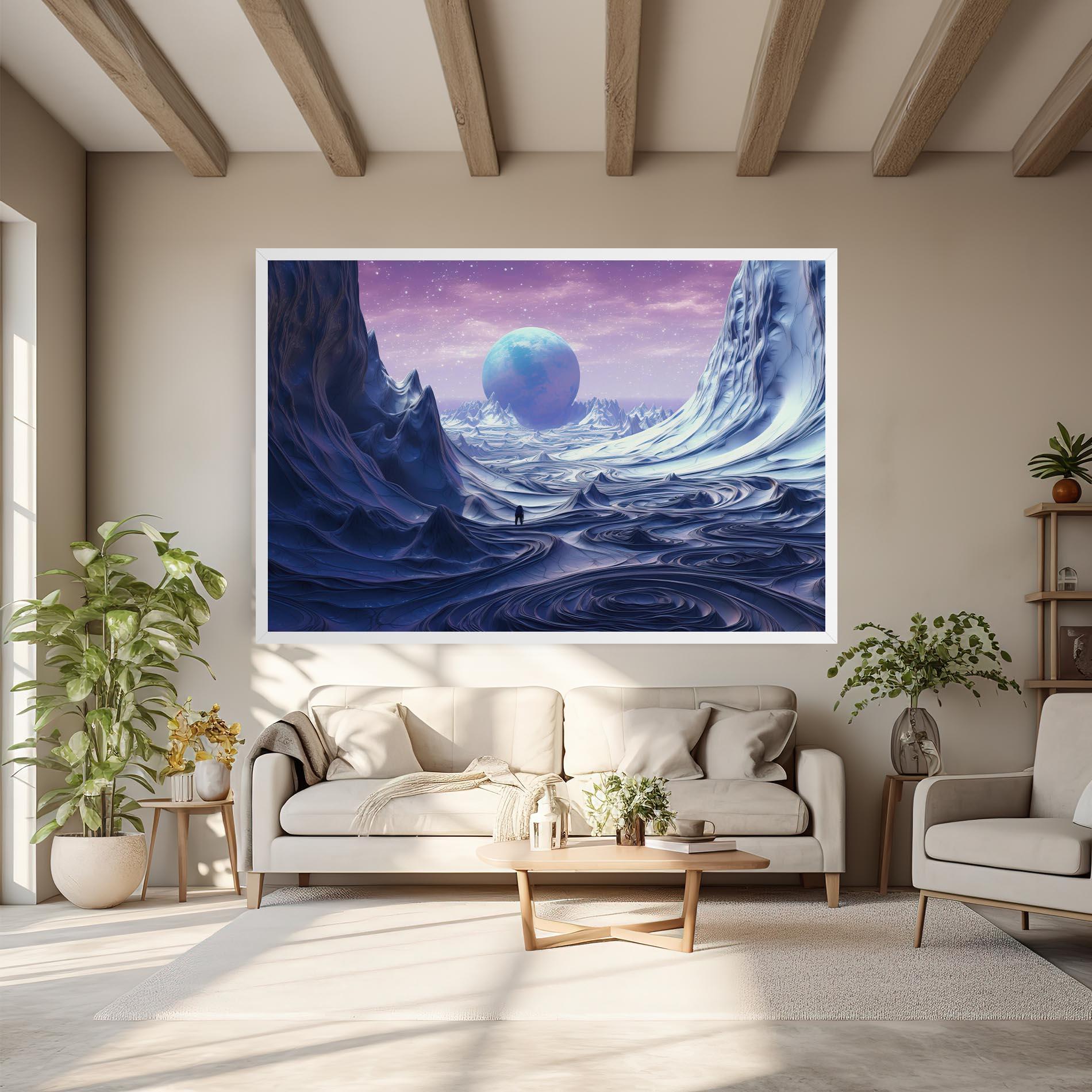 Tablou Canvas Snowy Landscape Art mockup 6