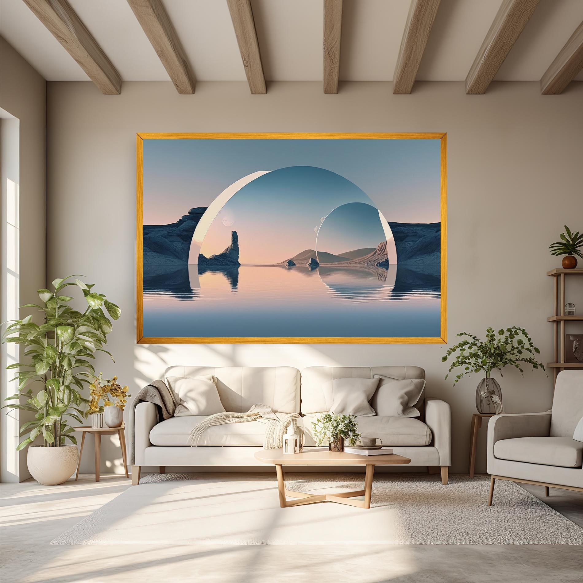 Tablou Canvas 3d Fantastic Elements mockup 6