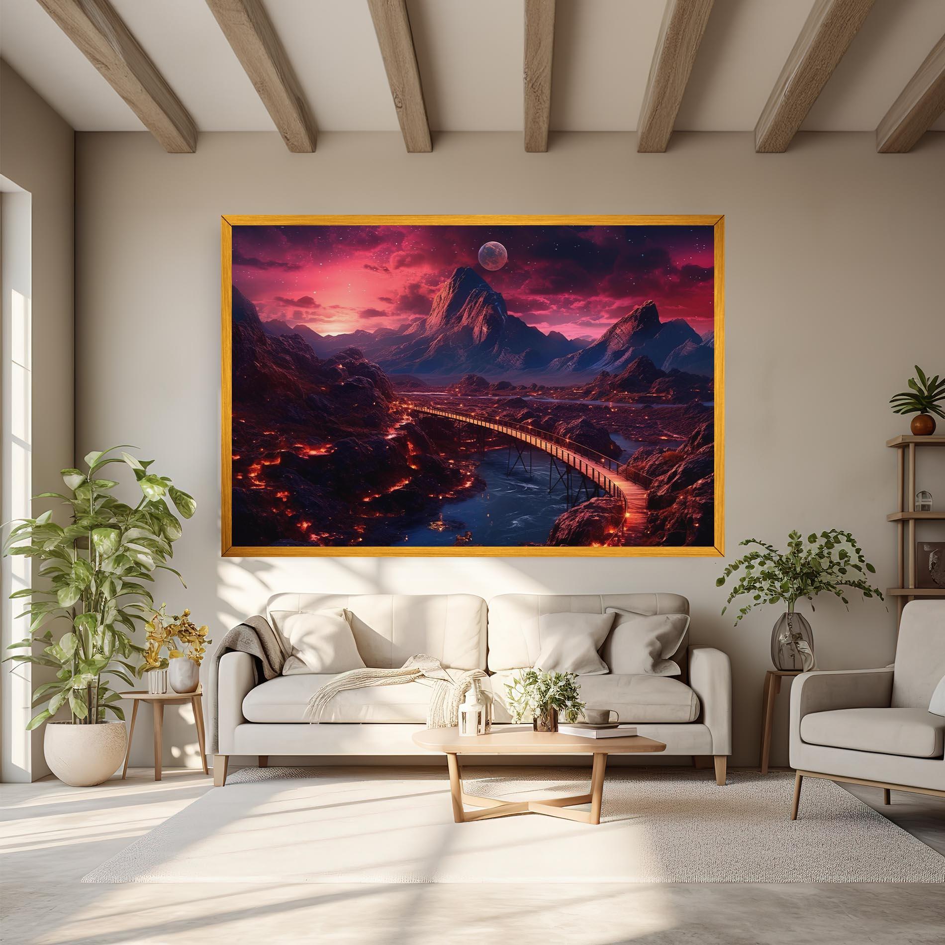 Tablou Canvas Interstellar Journey mockup 6