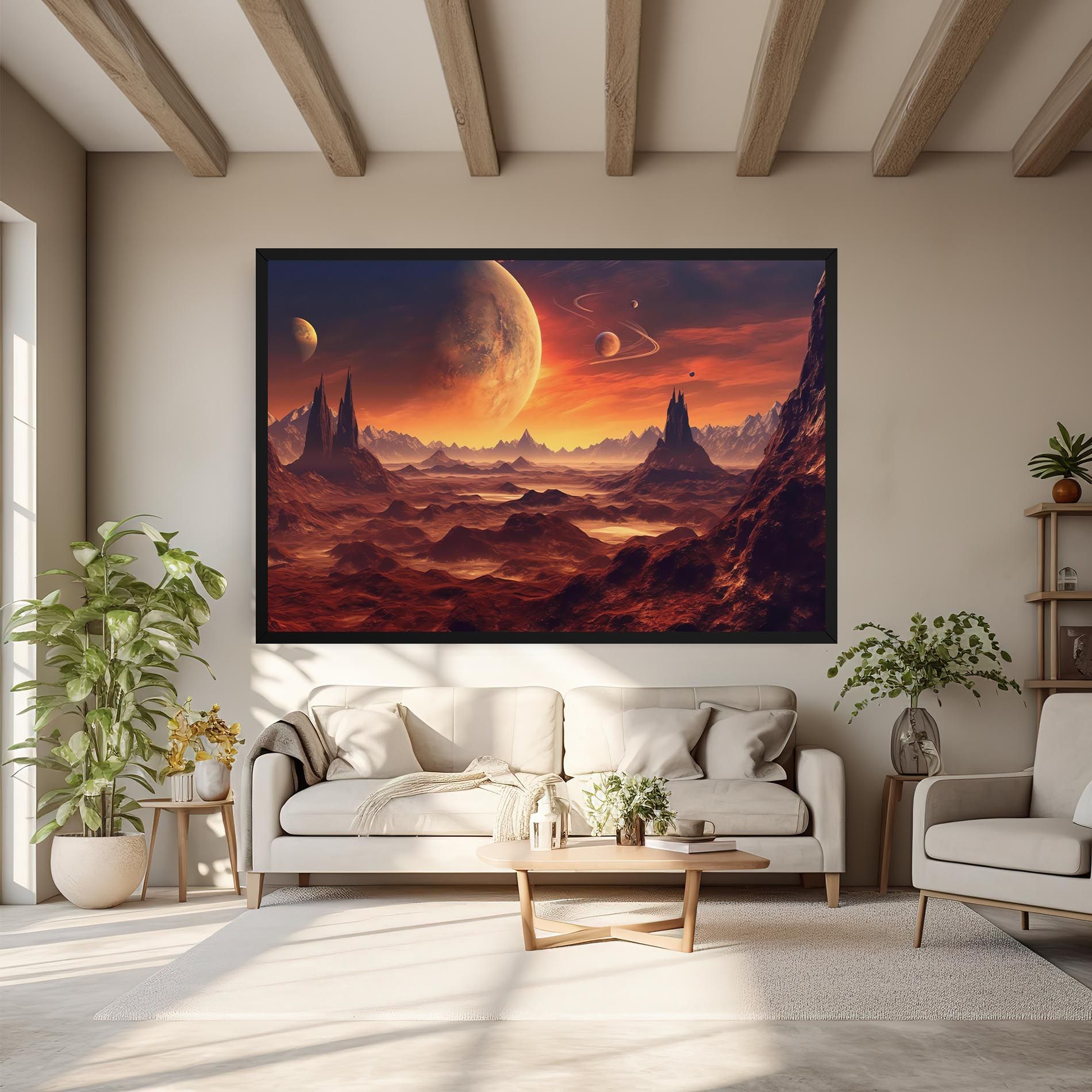 Fiery Orange Sunset mockup 6