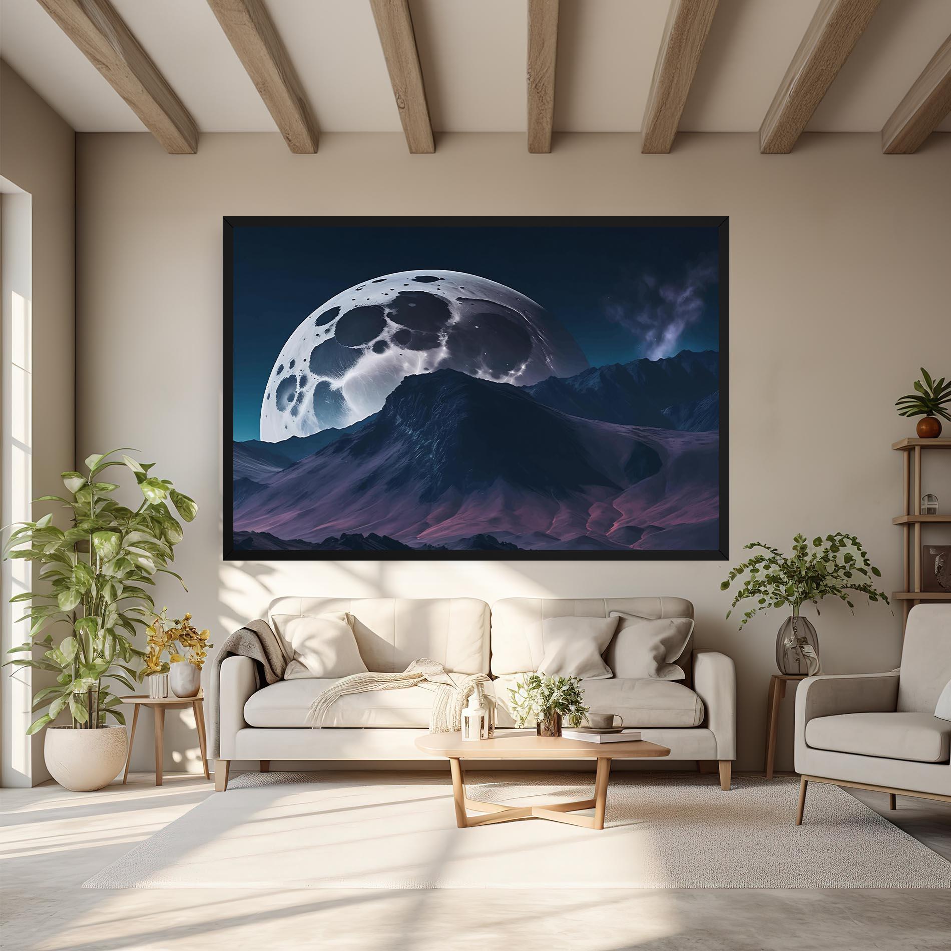 Tablou Canvas Full Moon Smoke mockup 6