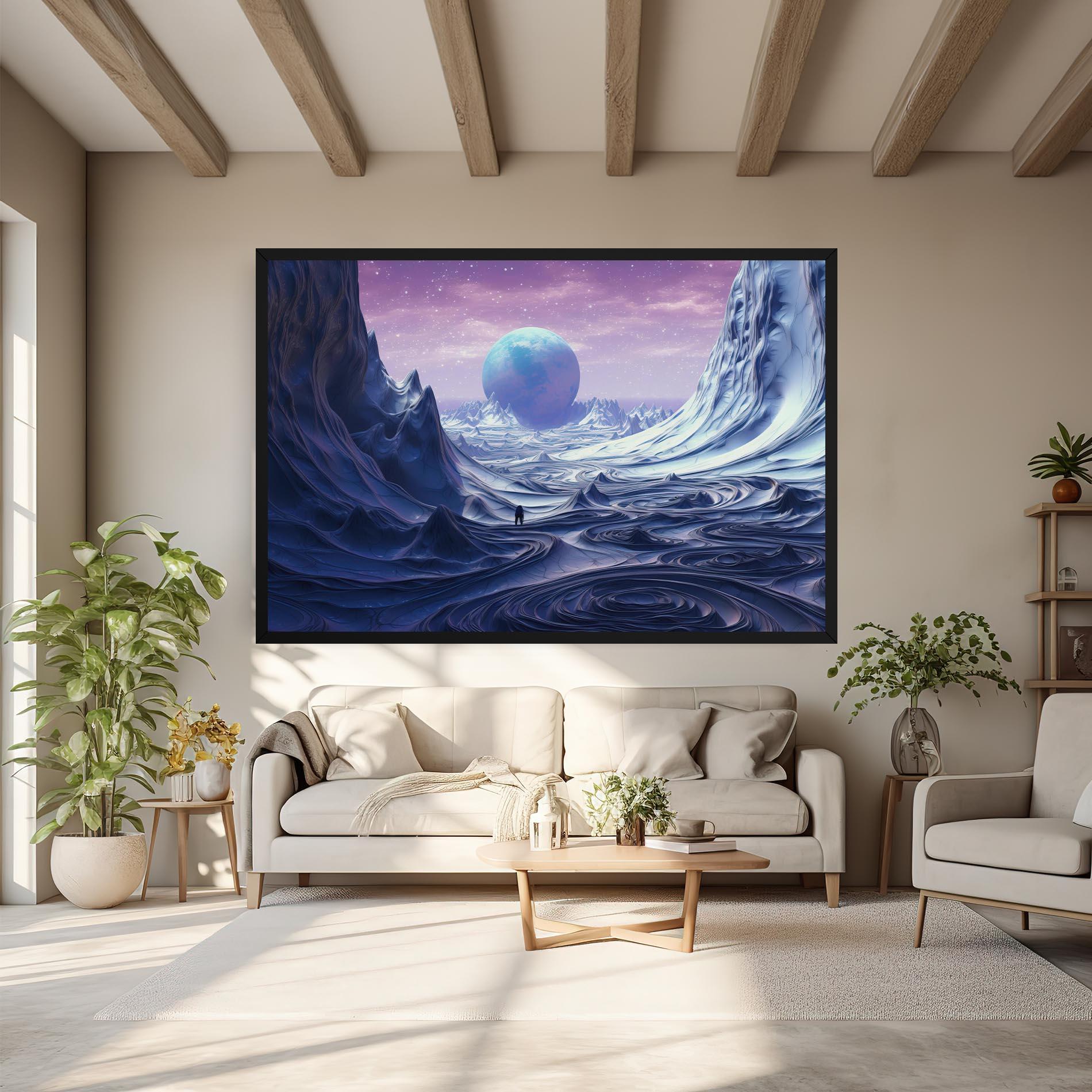 Tablou Canvas Snowy Landscape Art mockup 6