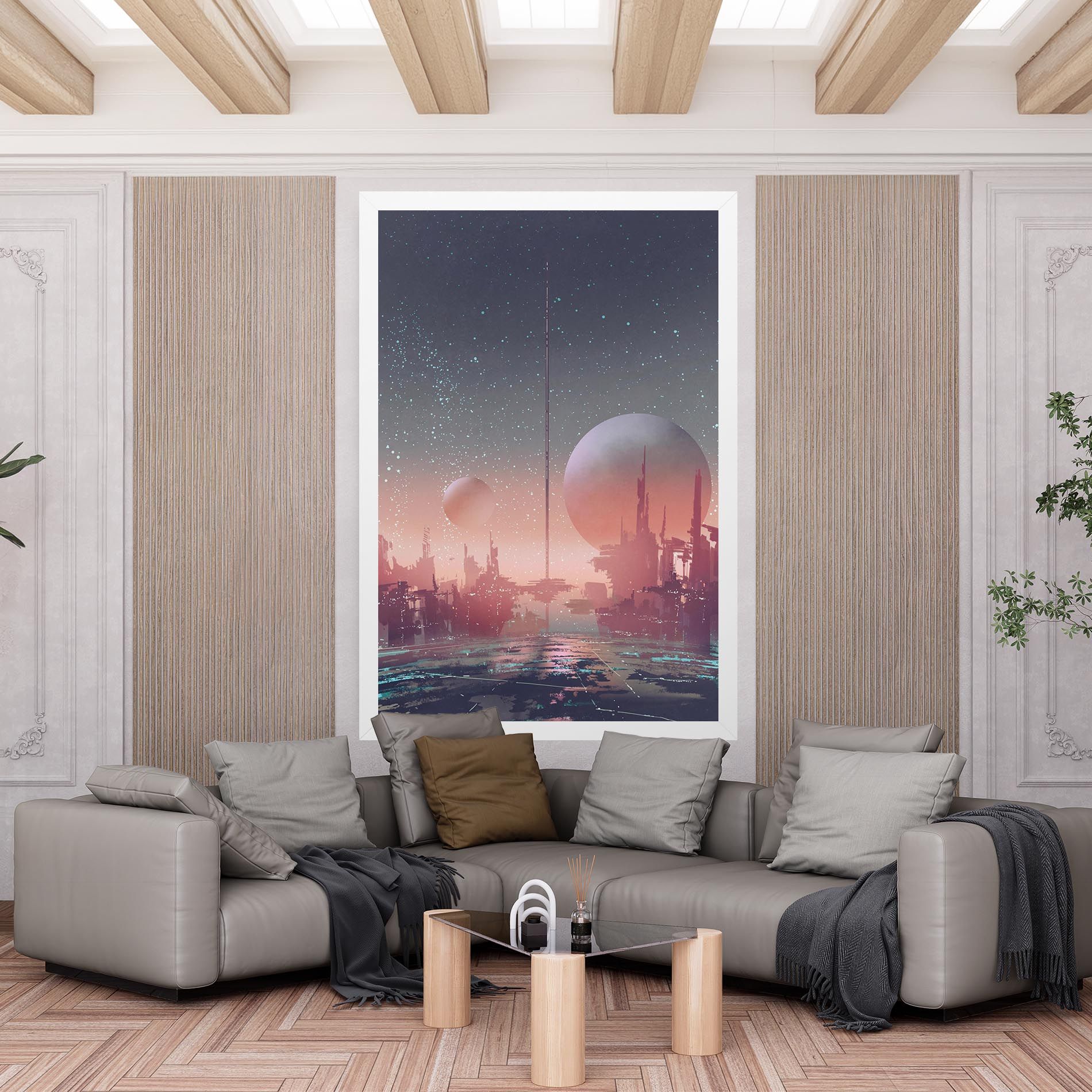 Futuristic Alien Buildings mockup 6