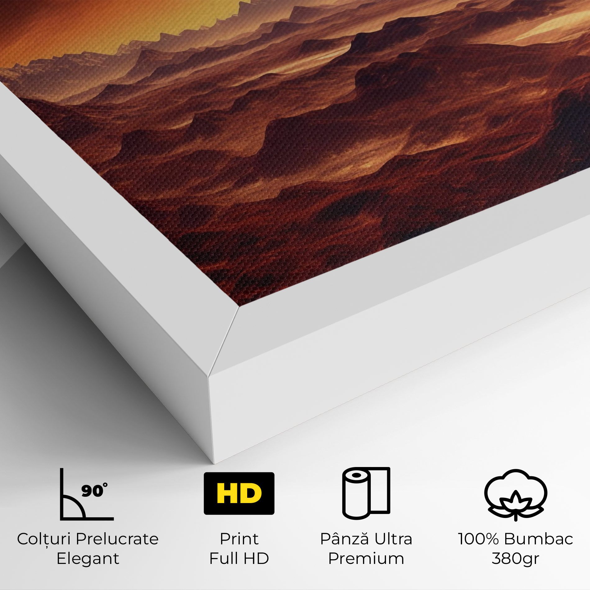 Fiery Orange Sunset mockup 4