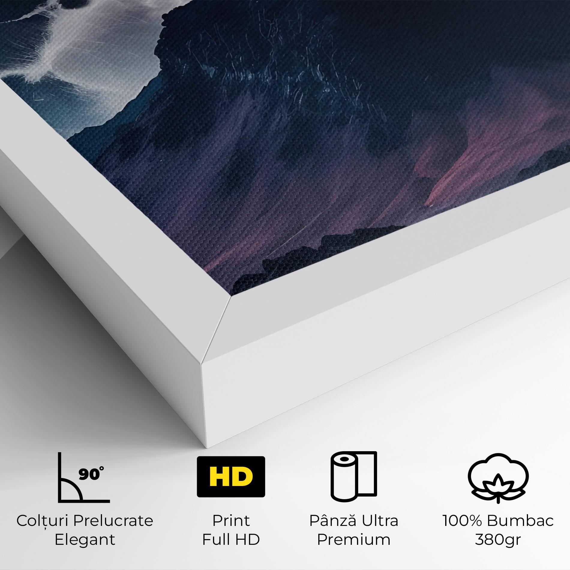 Tablou Canvas Full Moon Smoke mockup 4