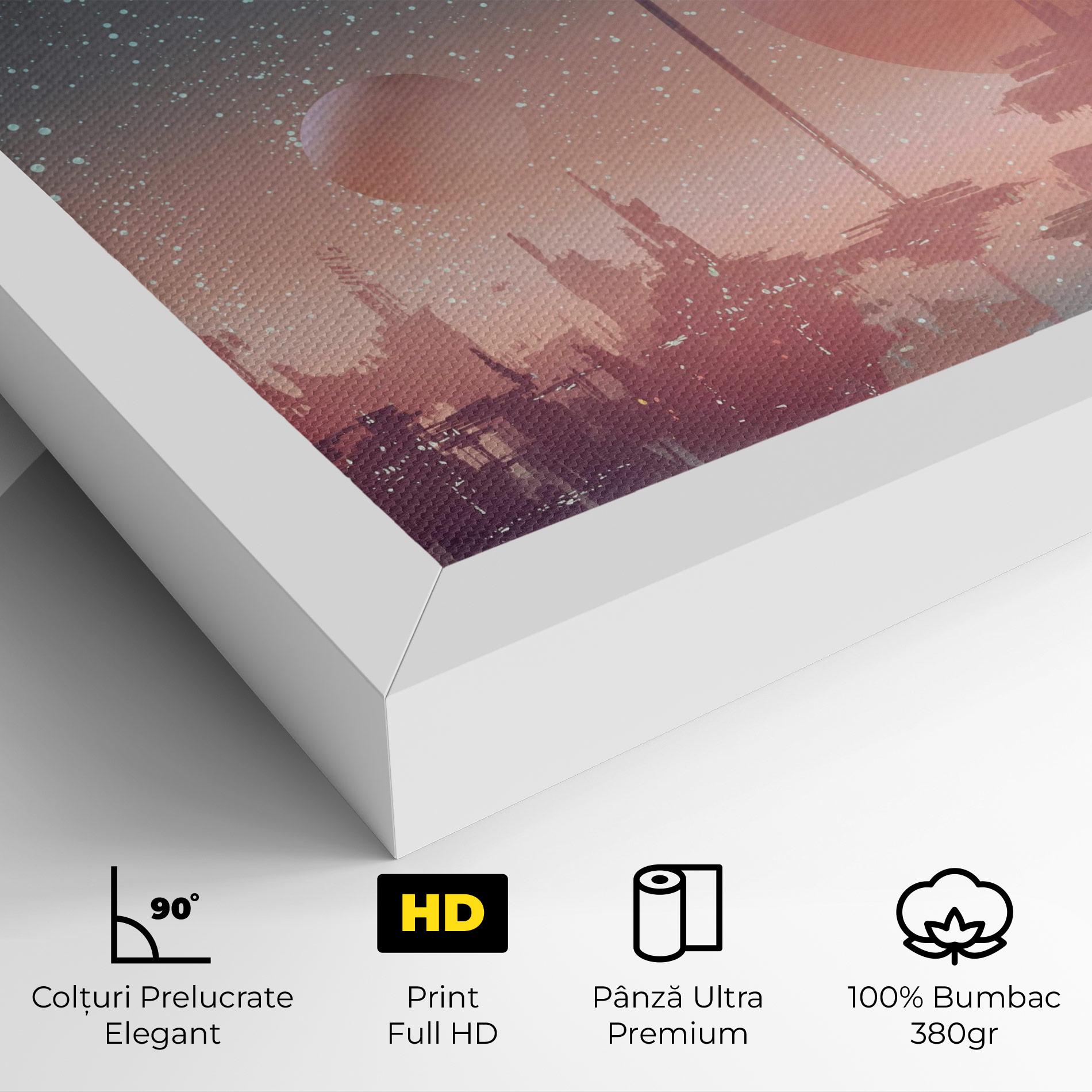 Tablou Canvas Futuristic Alien Buildings mockup 4