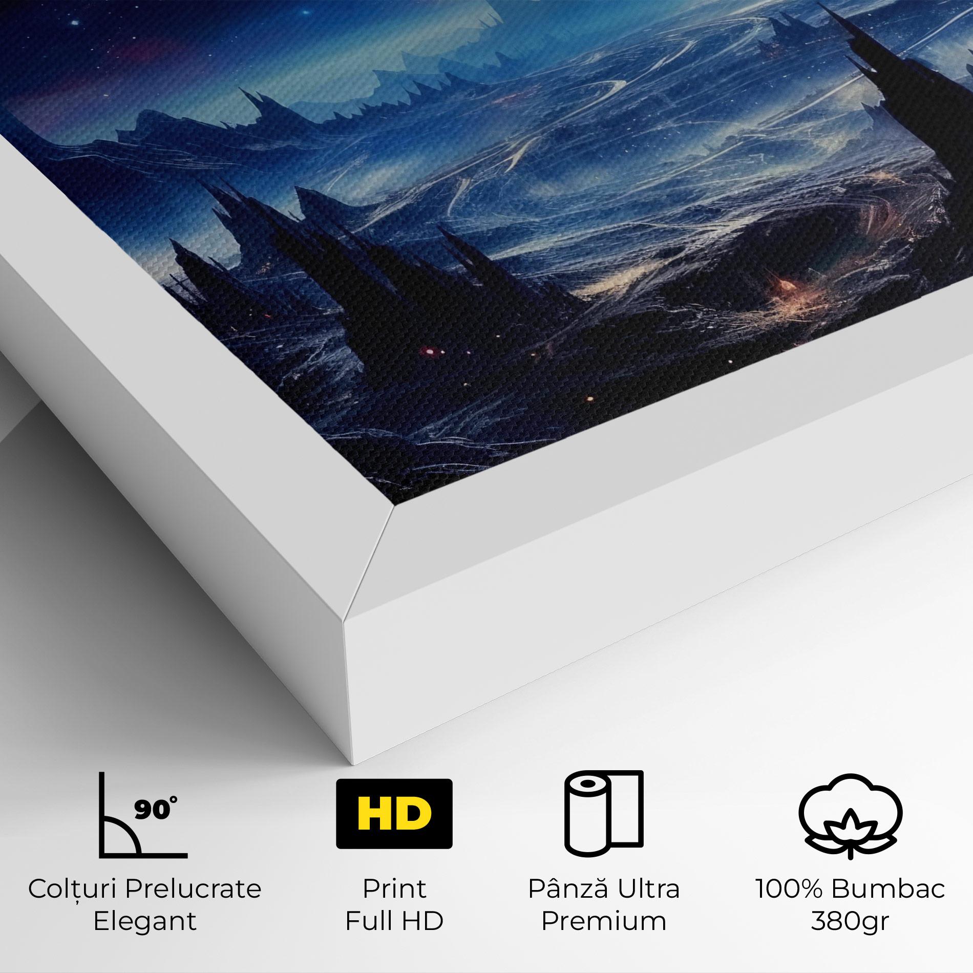 Tablou Canvas Planets And Stars mockup 4
