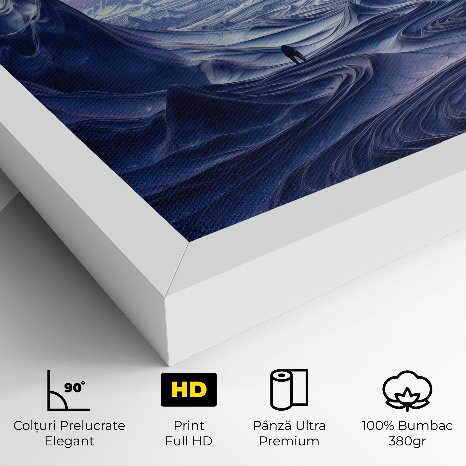 Tablou Canvas Snowy Landscape Art mockup 4