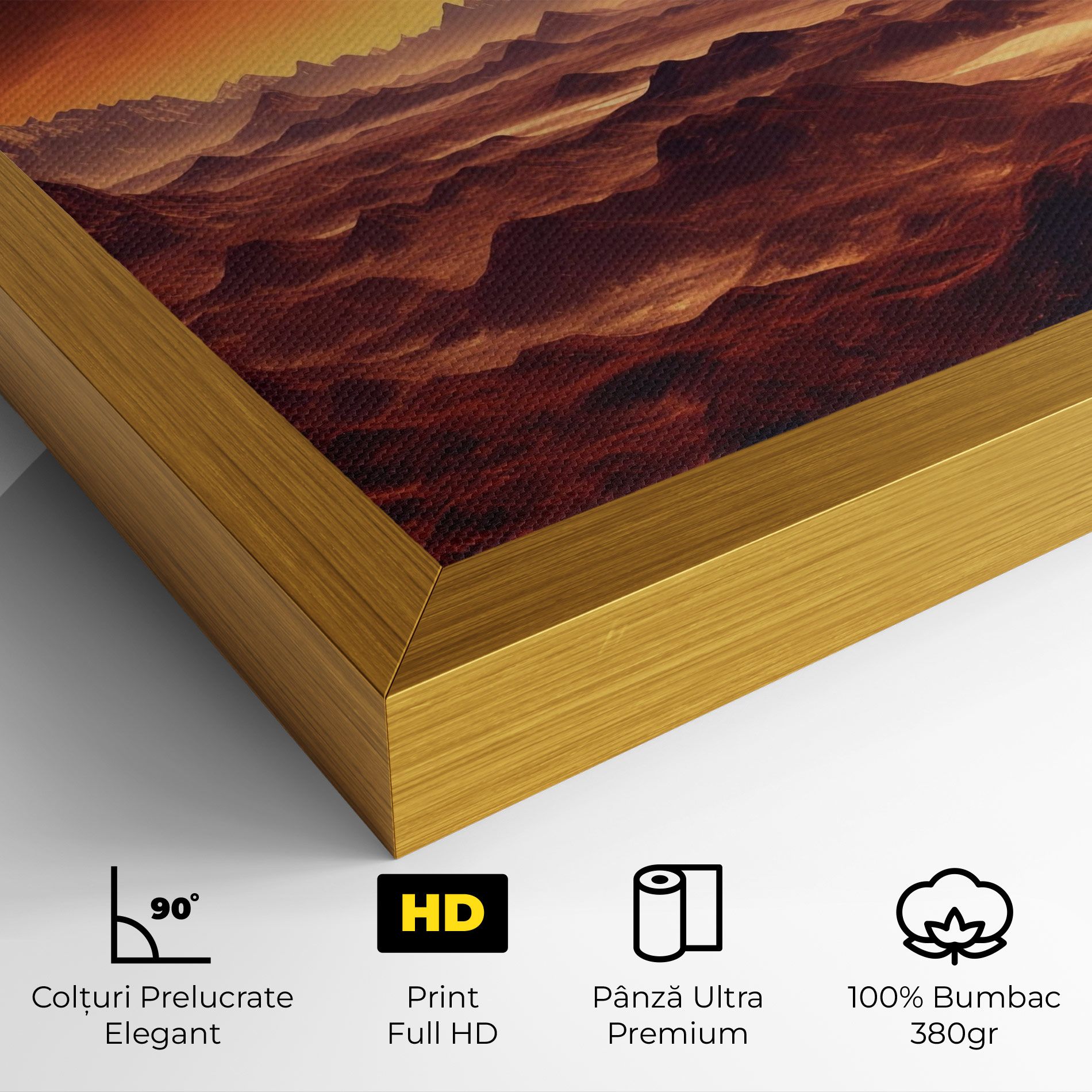 Fiery Orange Sunset mockup 4