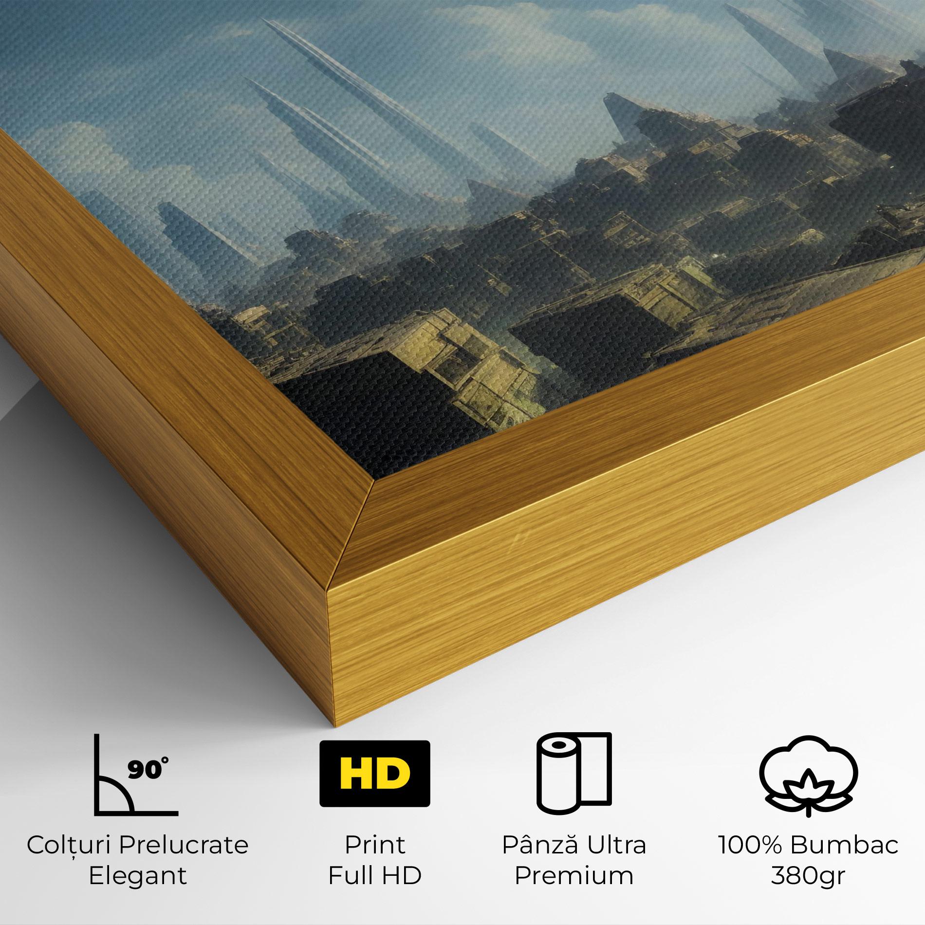 Tablou Canvas Flying Piramids mockup 4