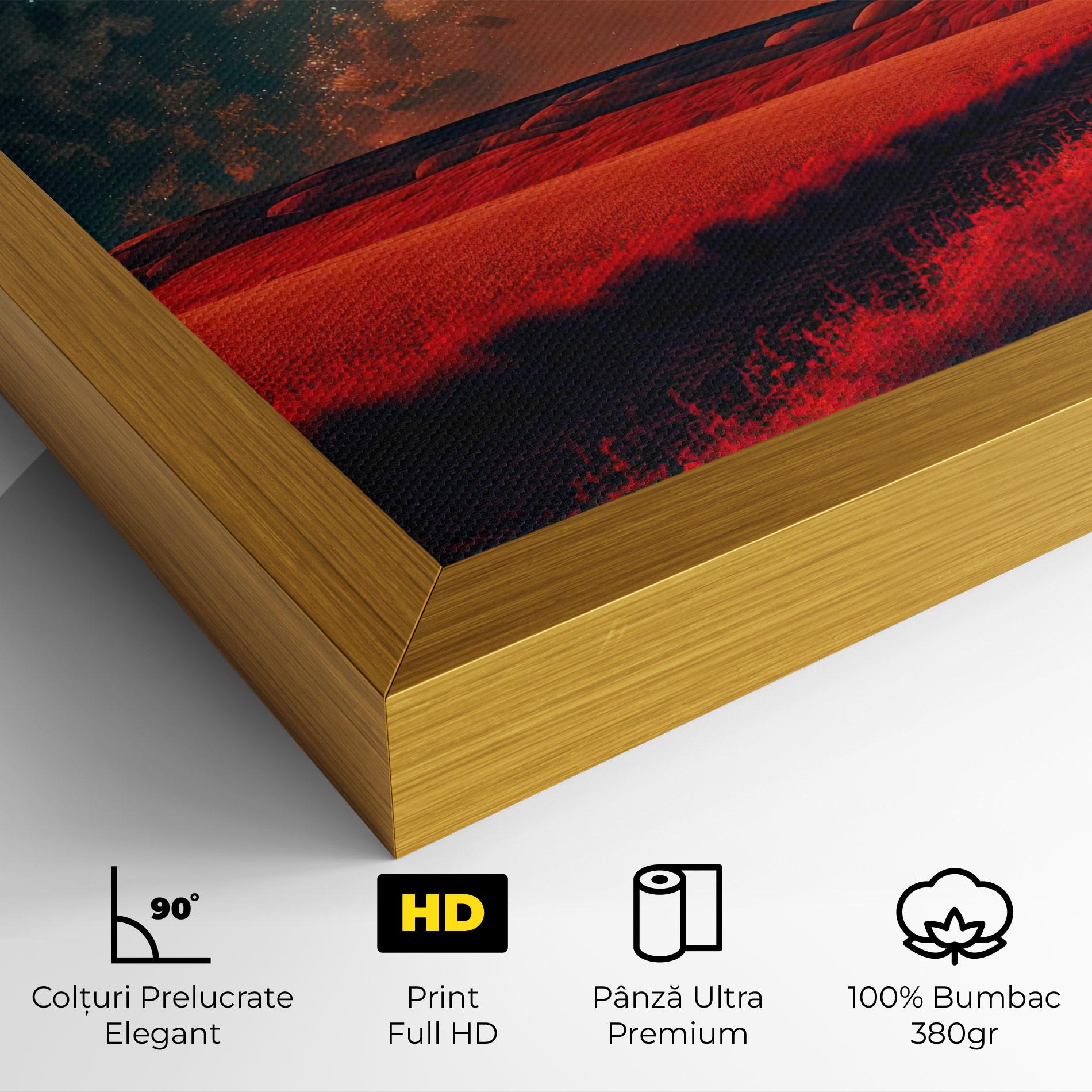 Tablou Canvas Huge Red Moon mockup 4