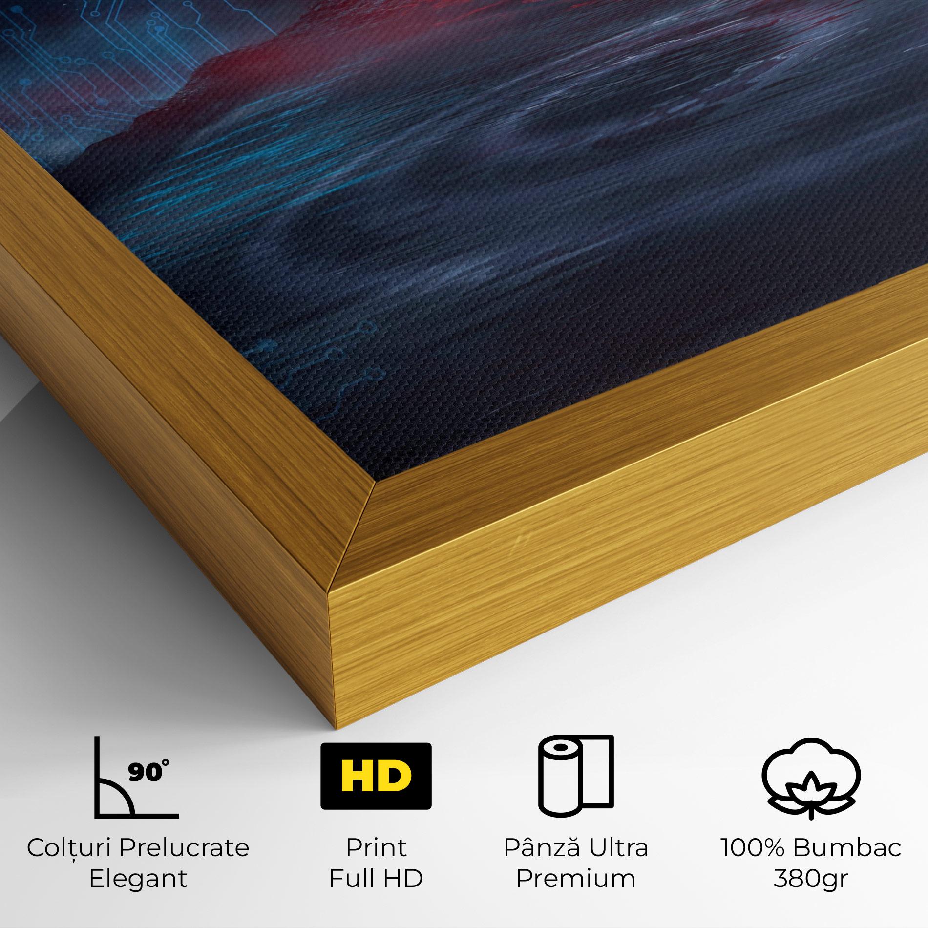 Tablou Canvas Neon Space Galaxy mockup 4