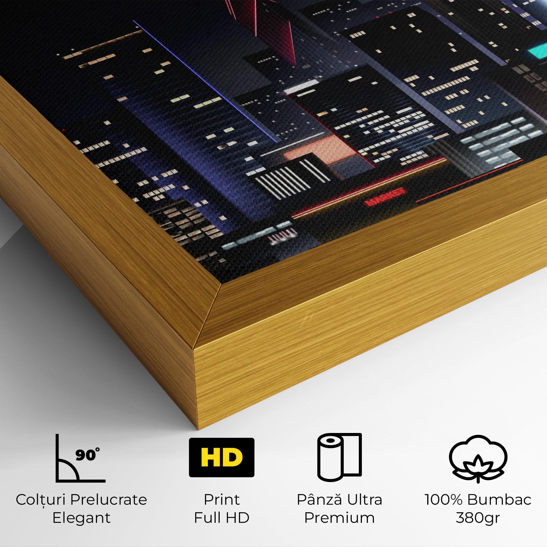 Tablou Canvas Night City mockup 4