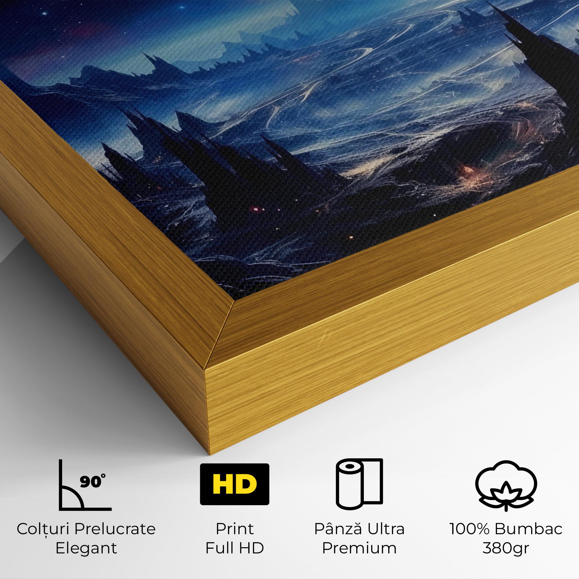 Tablou Canvas Planets And Stars mockup 4