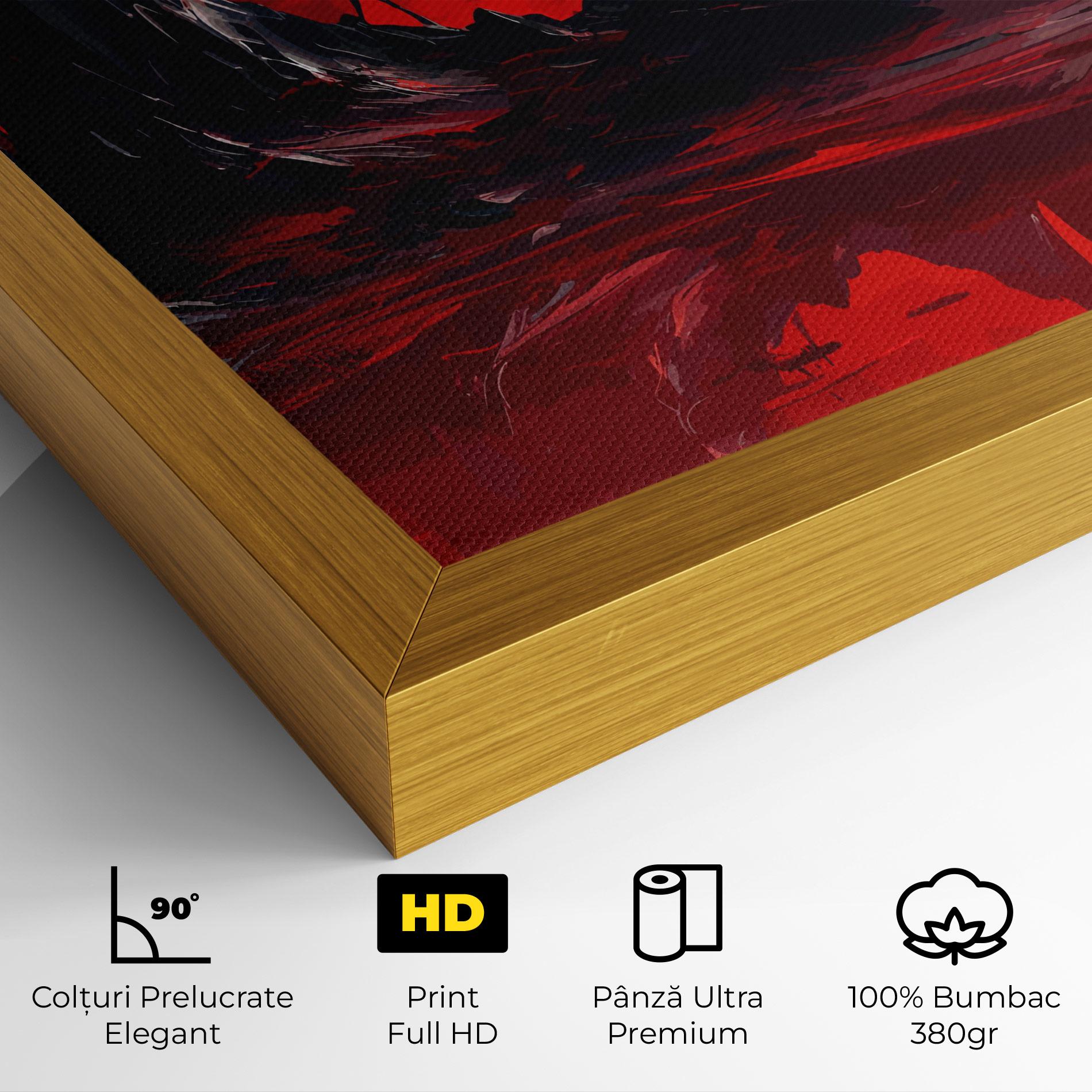 Tablou Canvas Red Moon World mockup 4