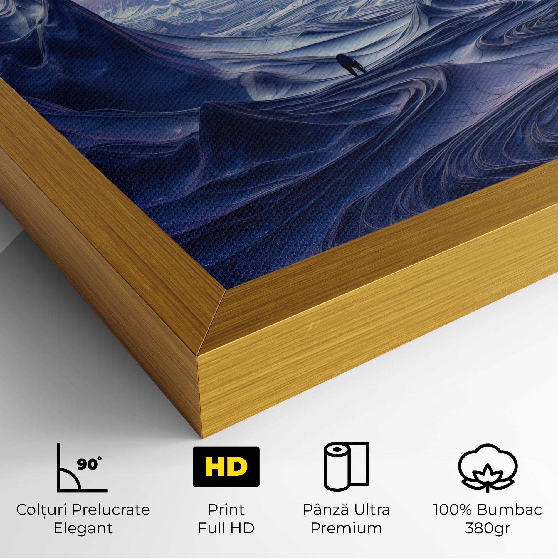 Tablou Canvas Snowy Landscape Art mockup 4