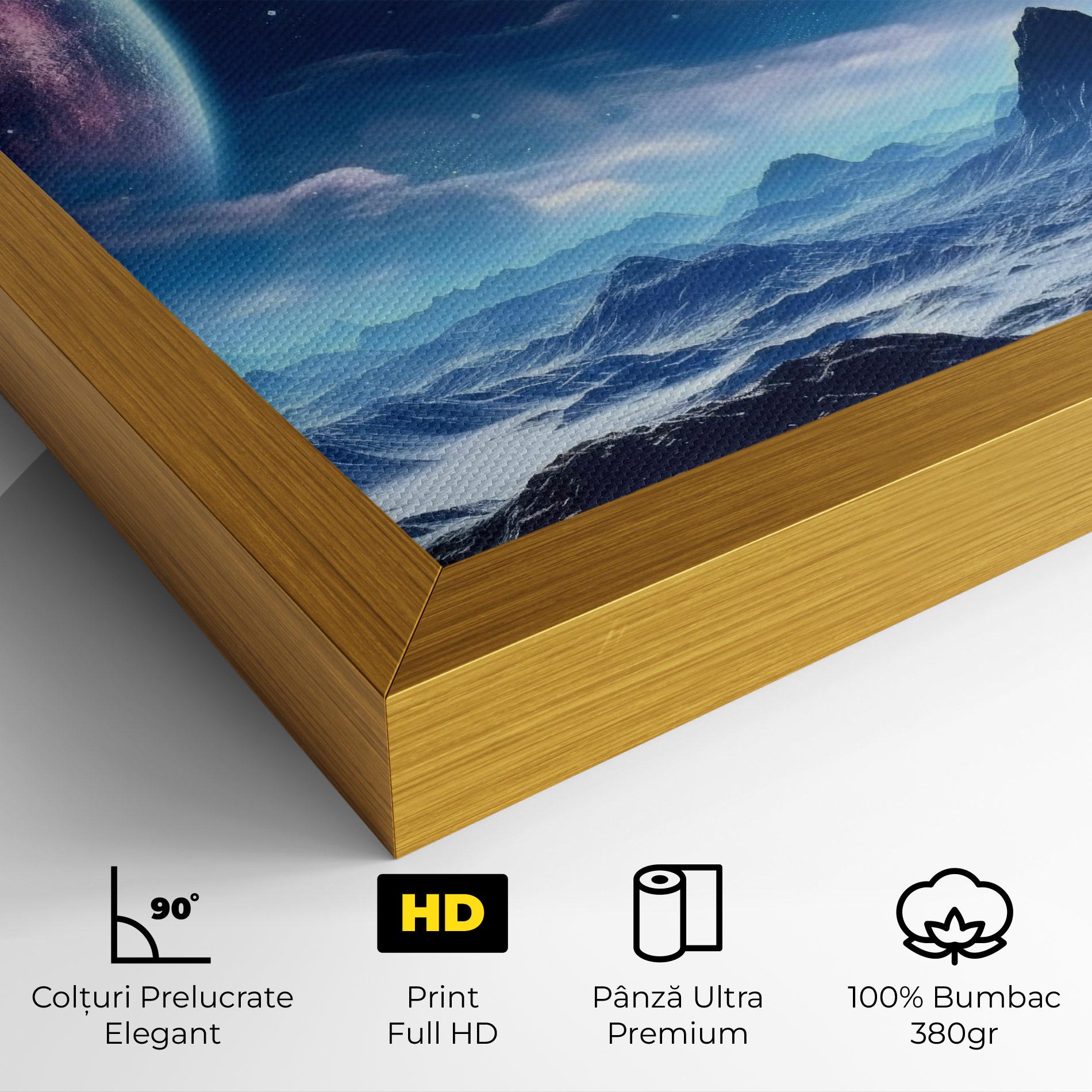 Tablou Canvas Space Planets And Stars mockup 4