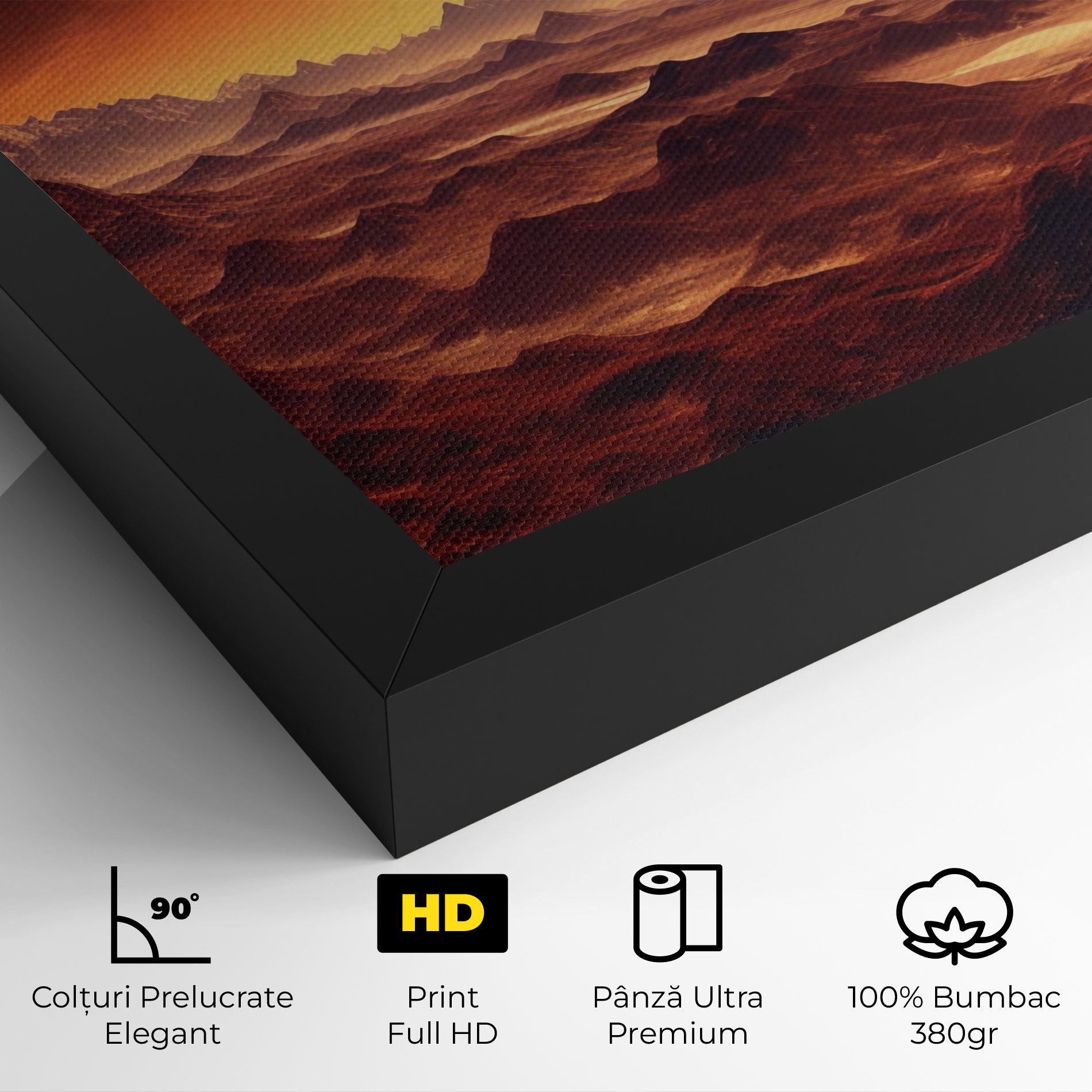 Fiery Orange Sunset mockup 4