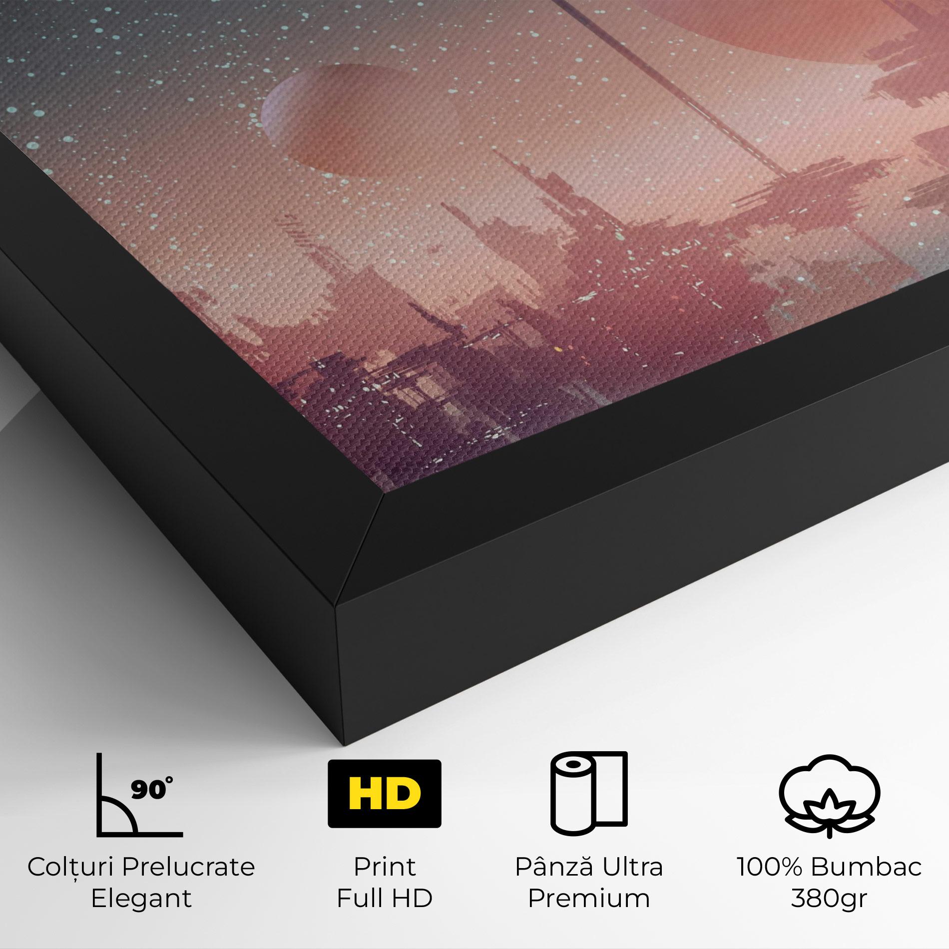 Tablou Canvas Futuristic Alien Buildings mockup 4