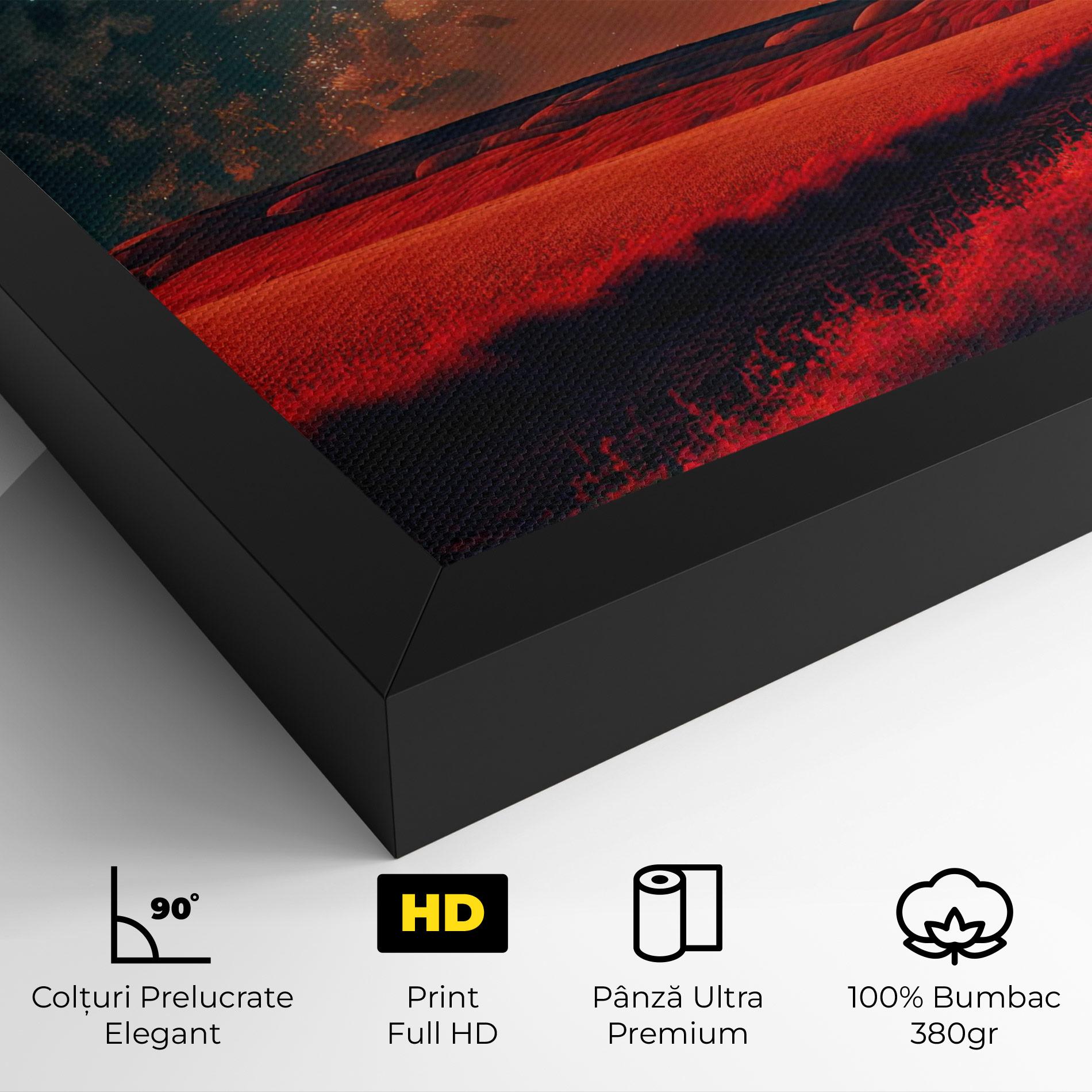 Tablou Canvas Huge Red Moon mockup 4