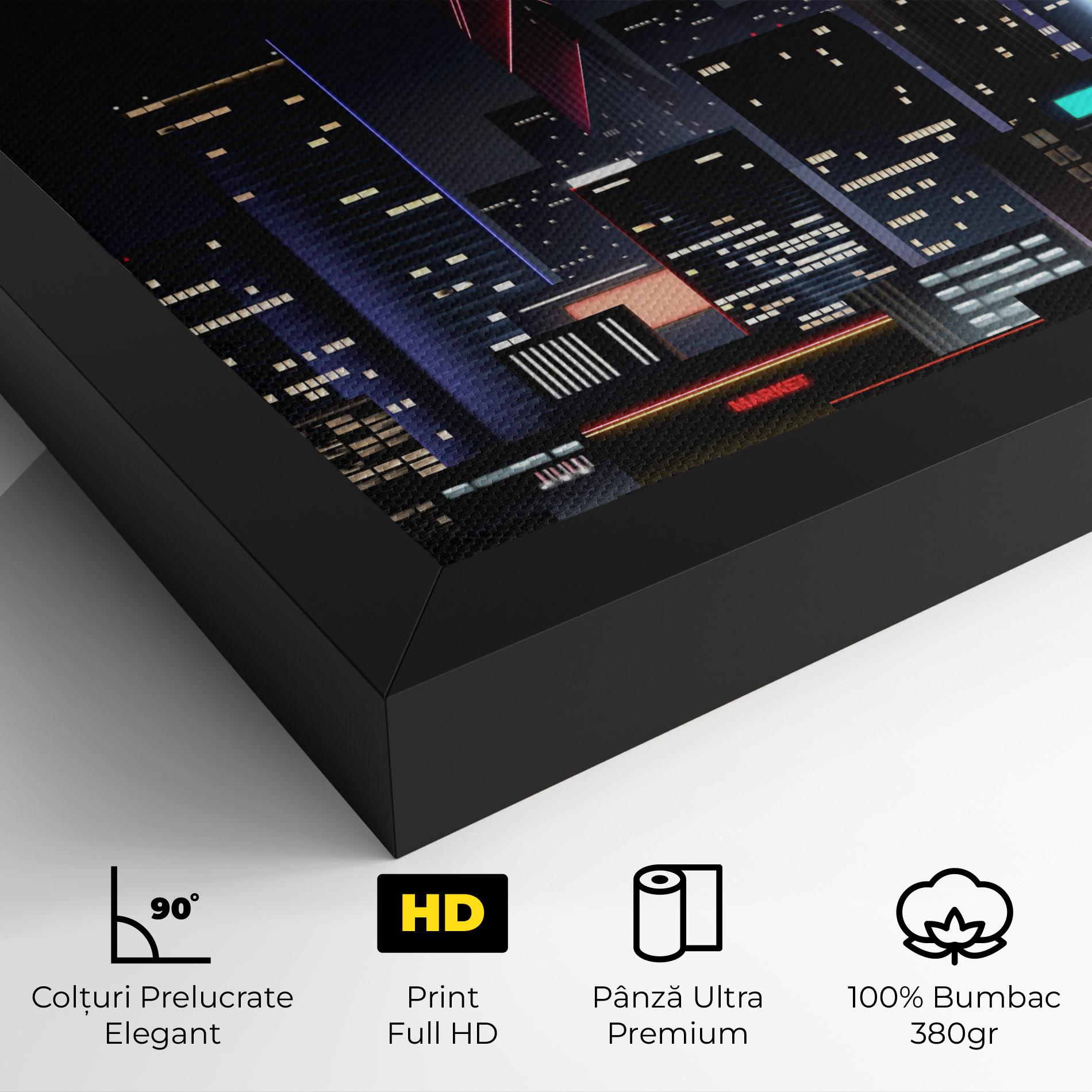 Tablou Canvas Night City mockup 4