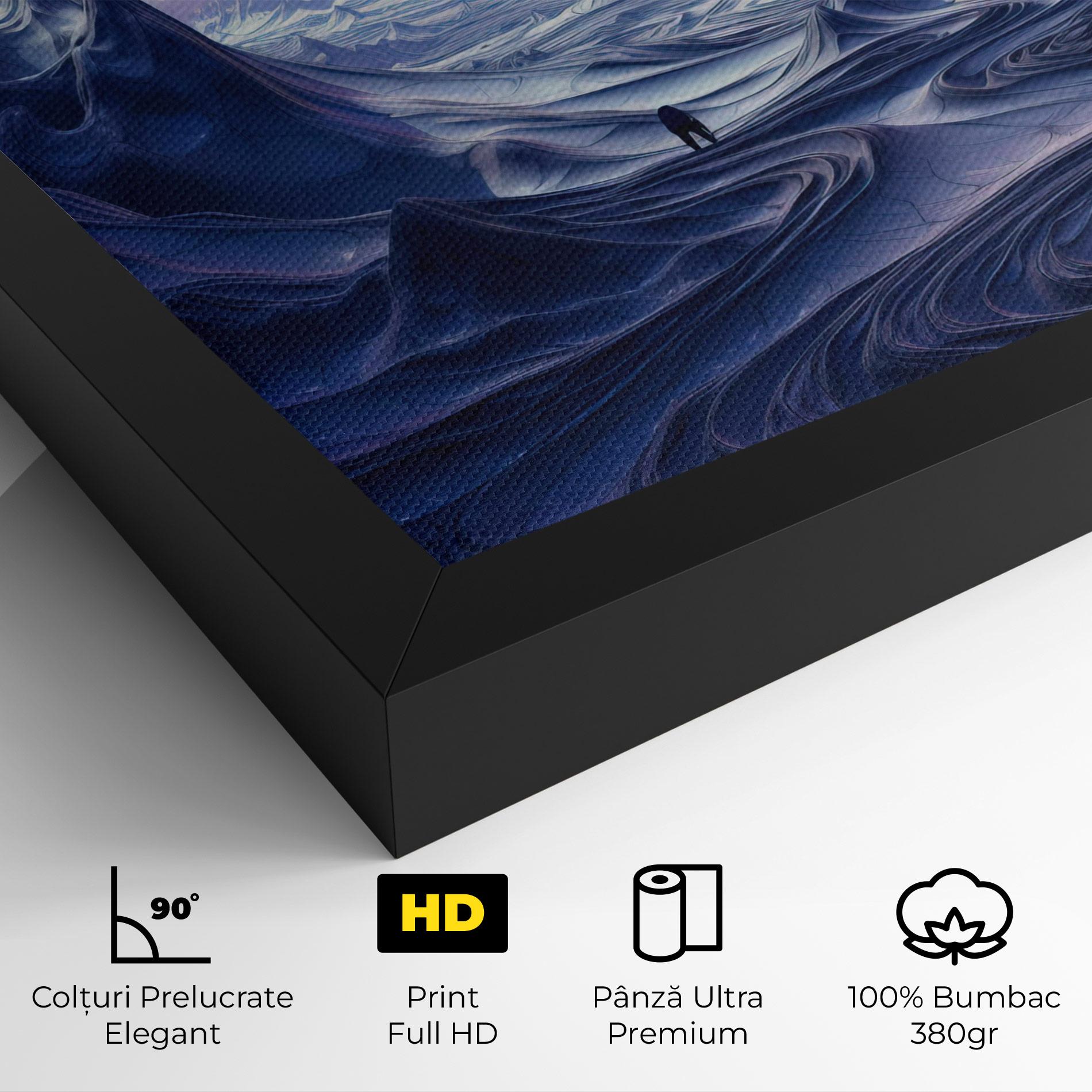 Tablou Canvas Snowy Landscape Art mockup 4