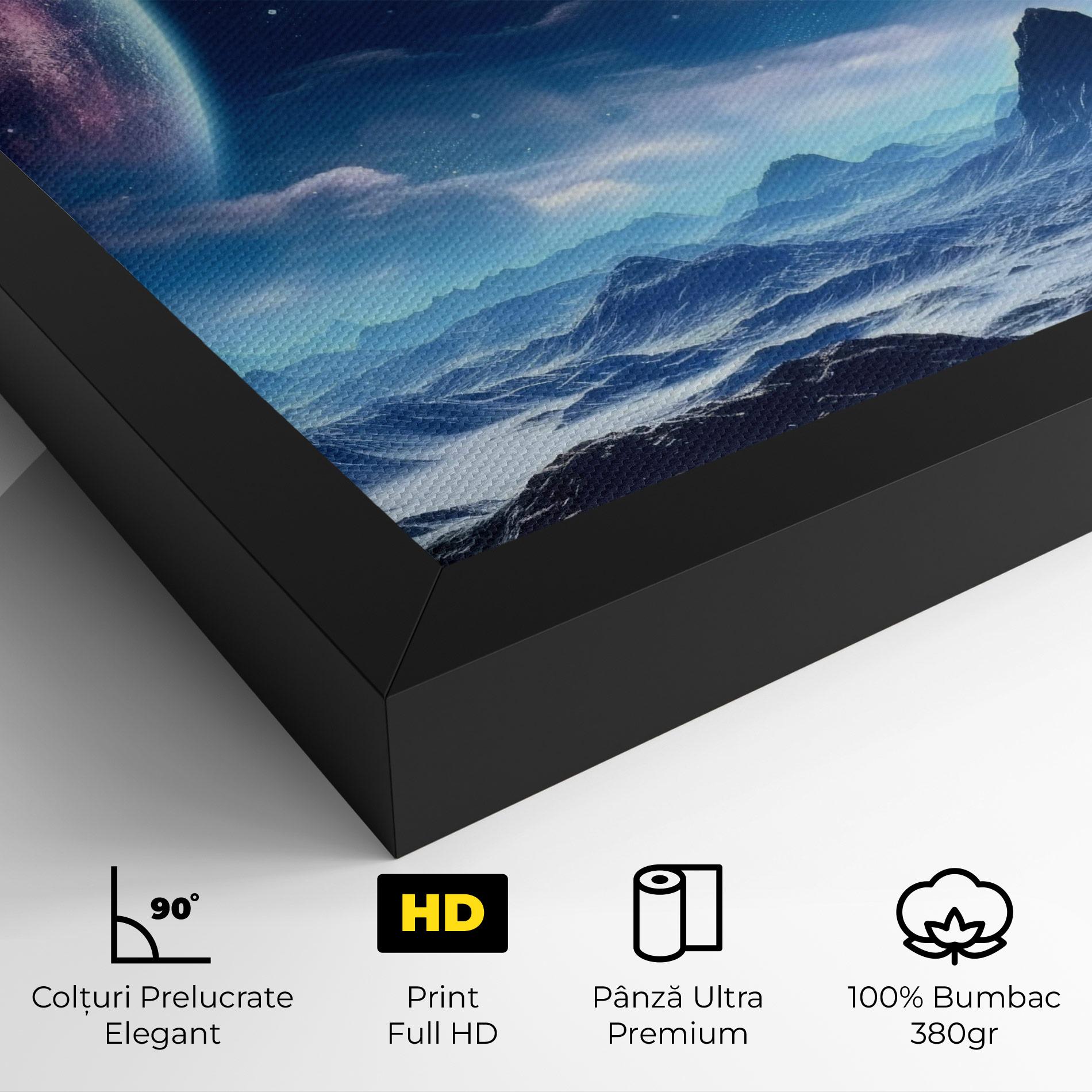 Tablou Canvas Space Planets And Stars mockup 4