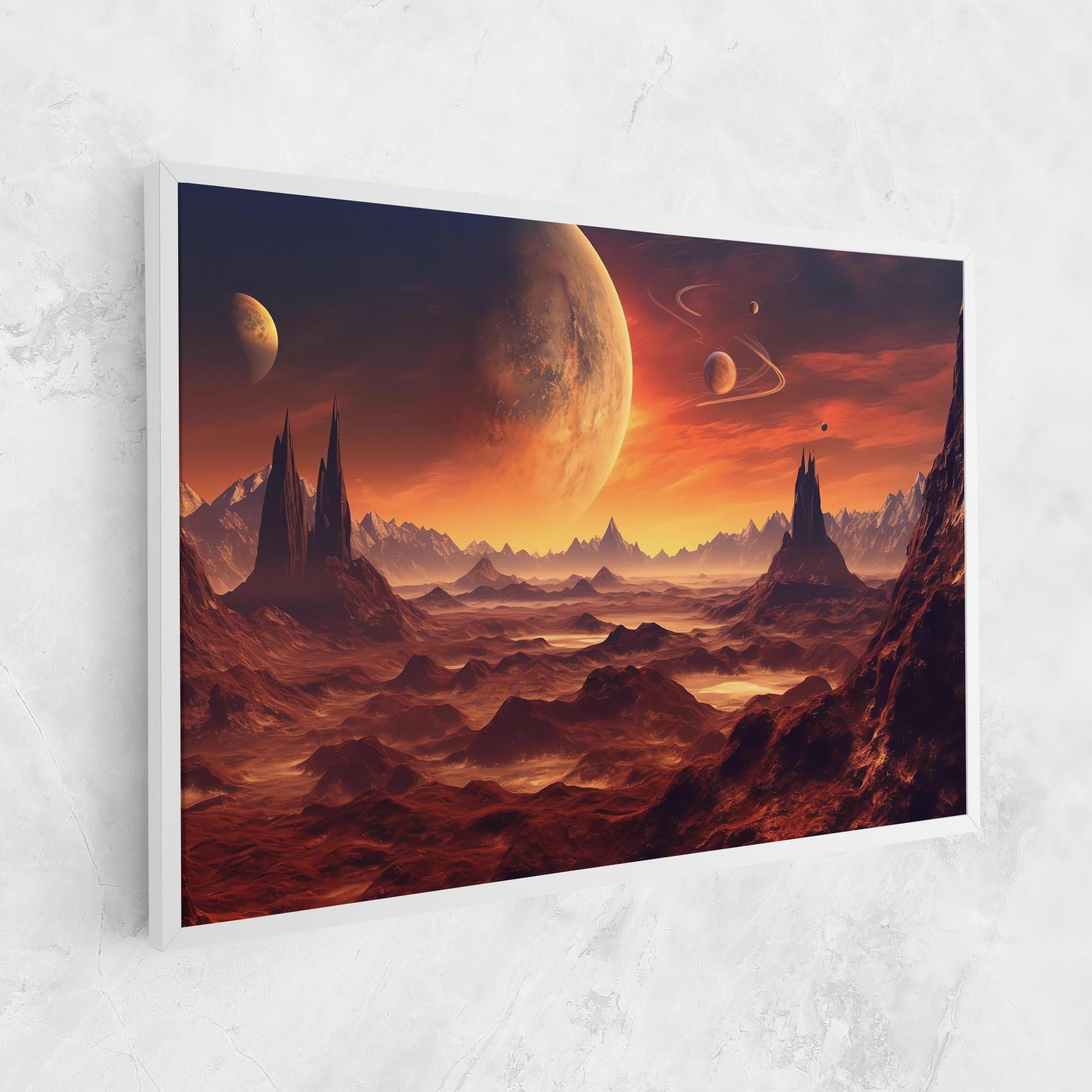 Tablou Canvas Fiery Orange Sunset mockup 1