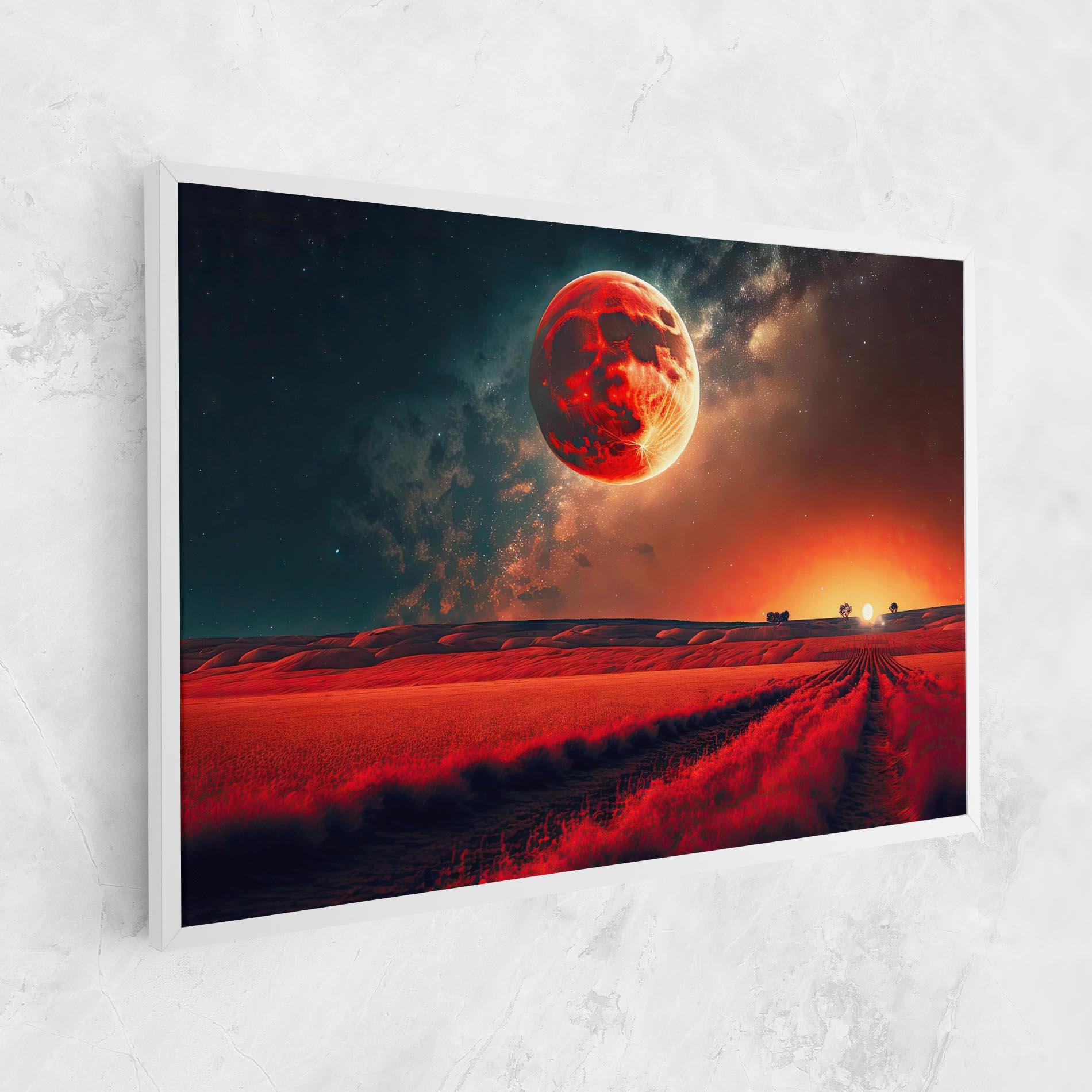 Tablou Canvas Huge Red Moon mockup 1