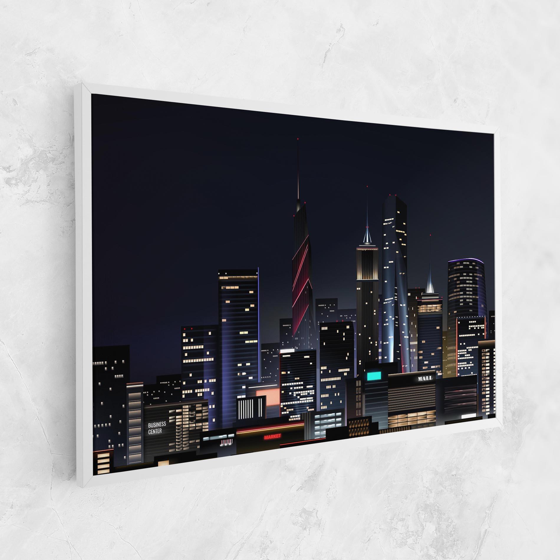 Tablou Canvas Night City mockup 1