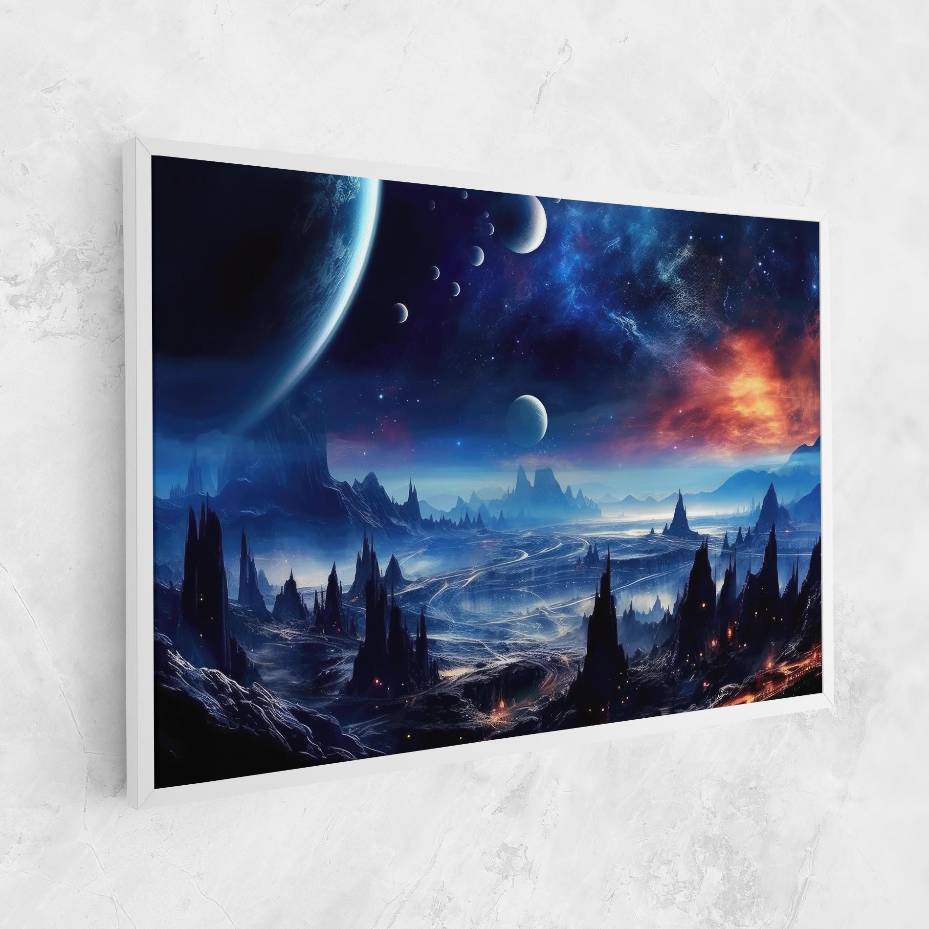 Tablou Canvas Planets And Stars mockup 1