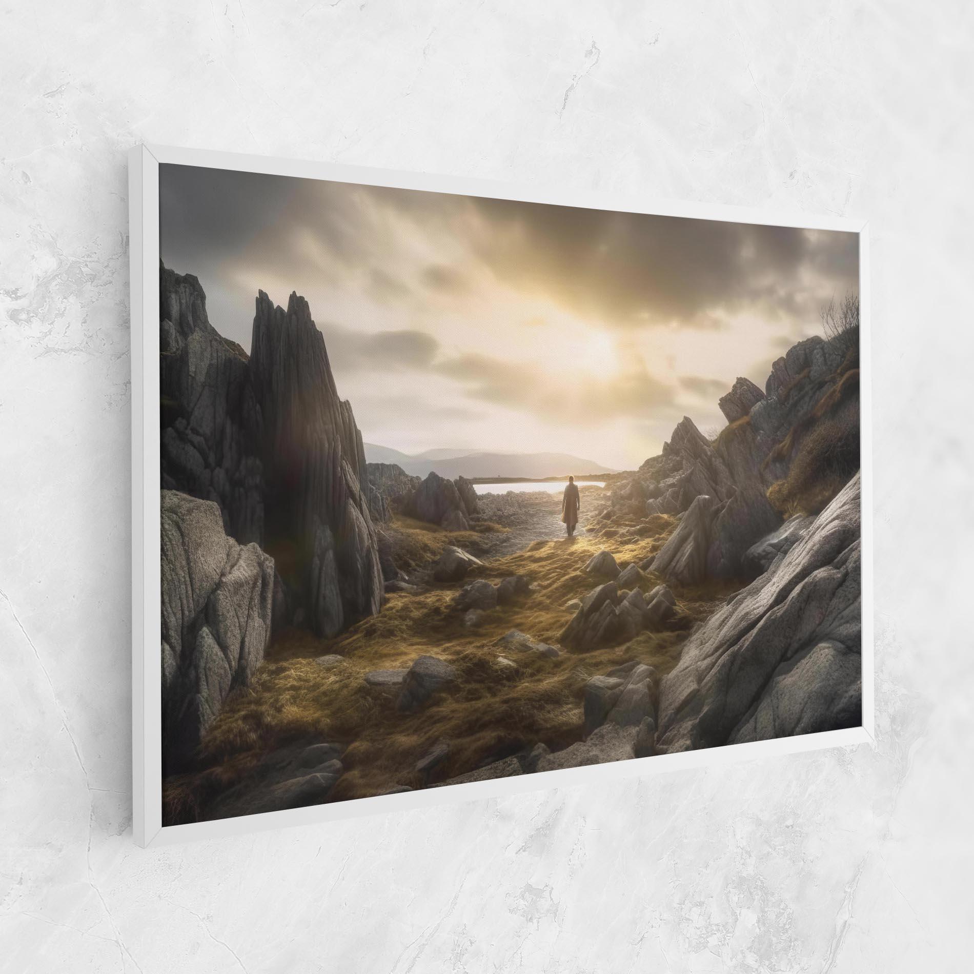 Tablou Canvas Rocky Area Man mockup 1