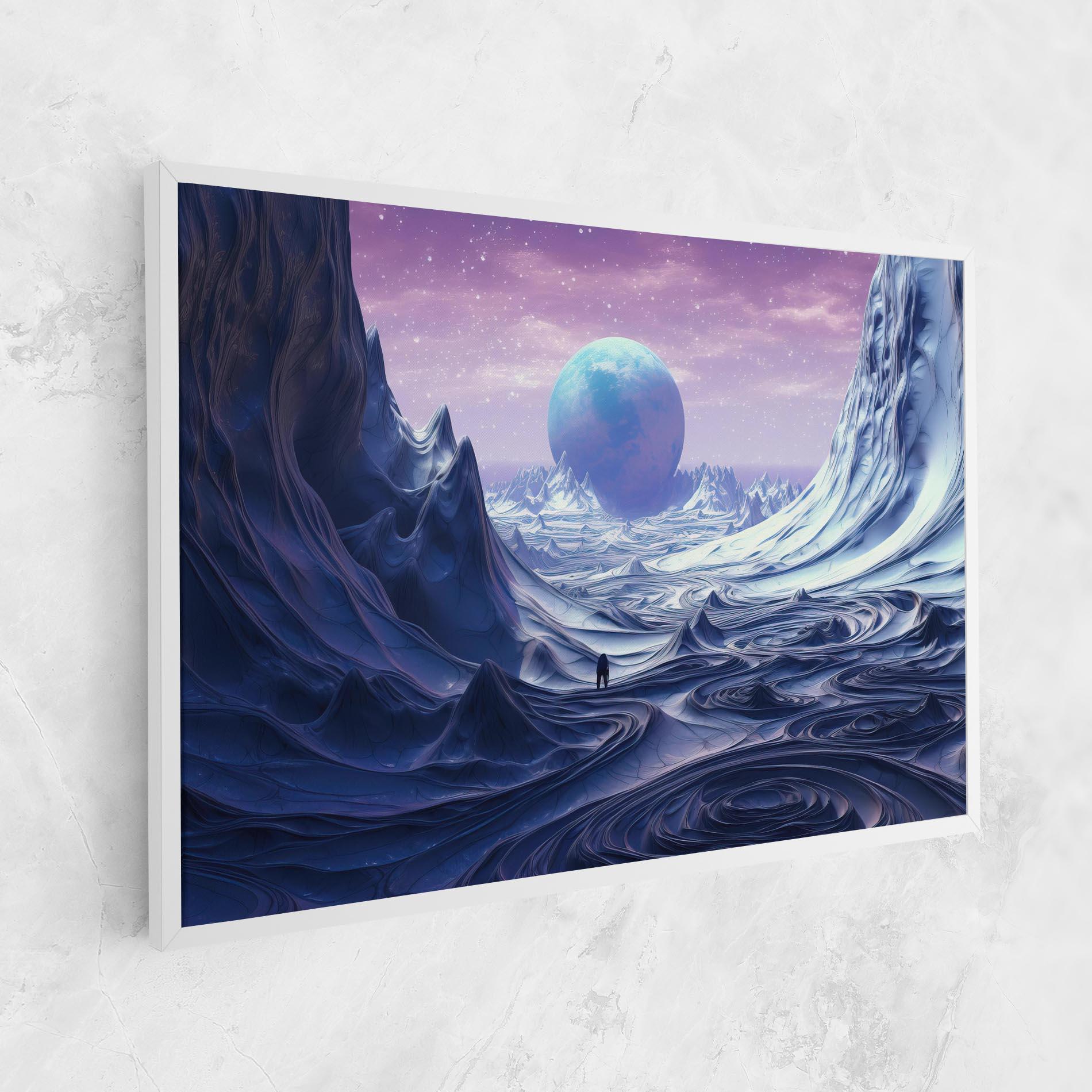 Tablou Canvas Snowy Landscape Art mockup 1