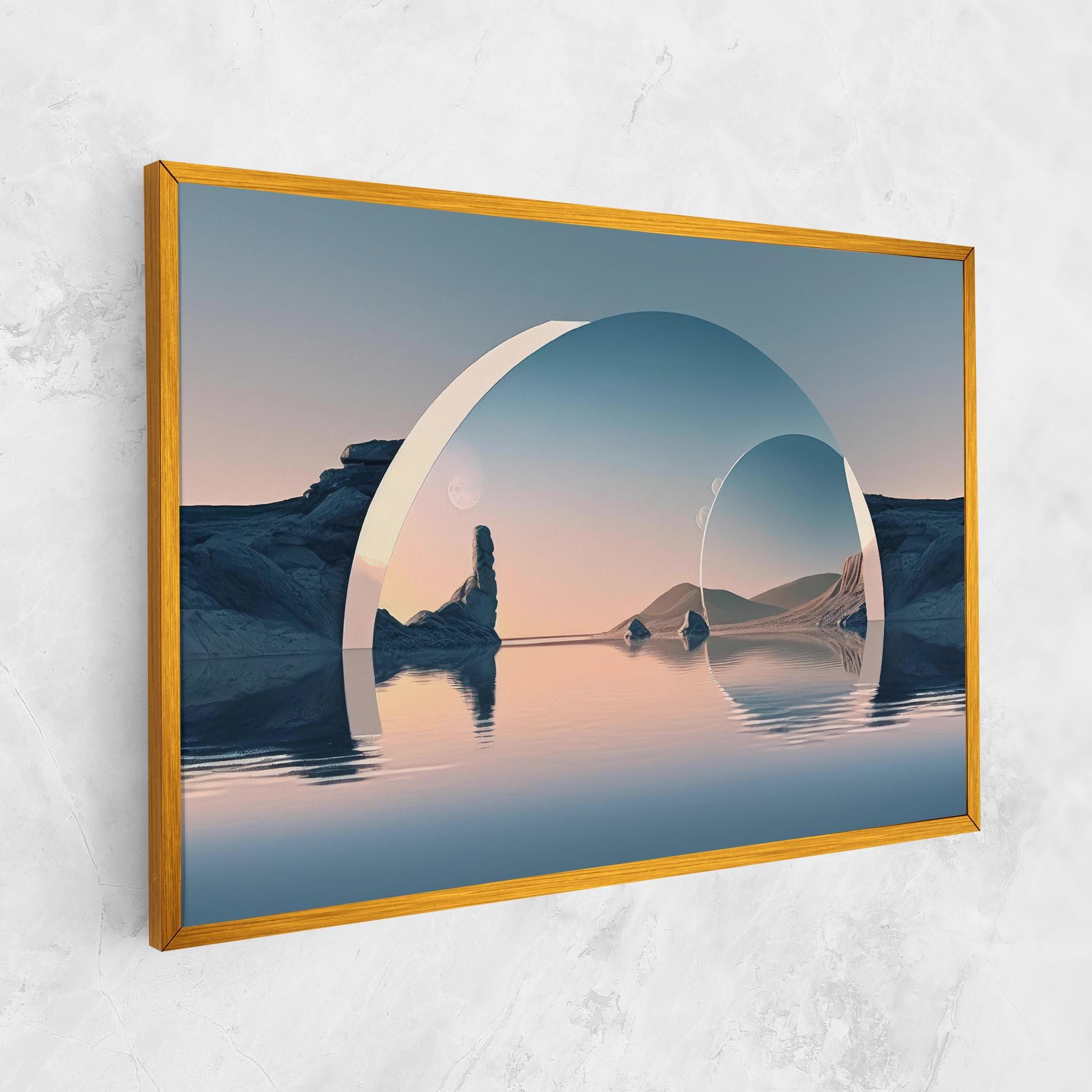Tablou Canvas 3d Fantastic Elements mockup 1