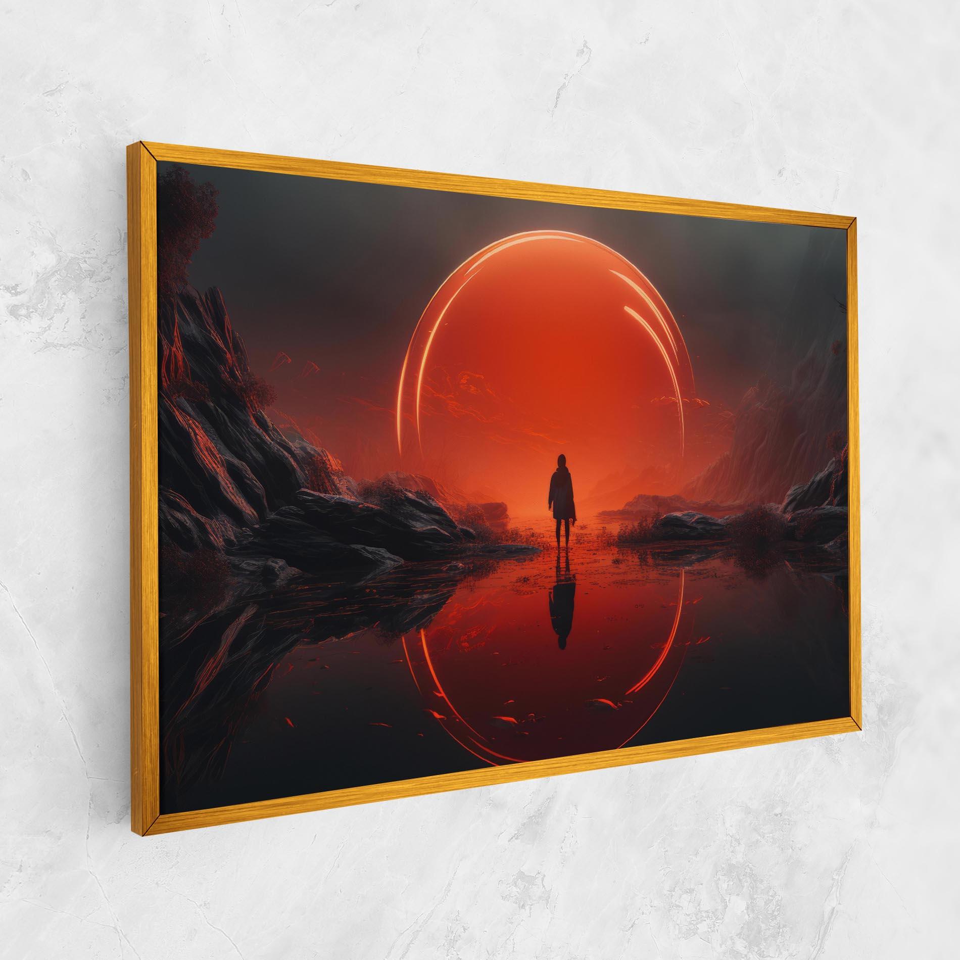 Tablou Canvas Man Orange Orb mockup 1