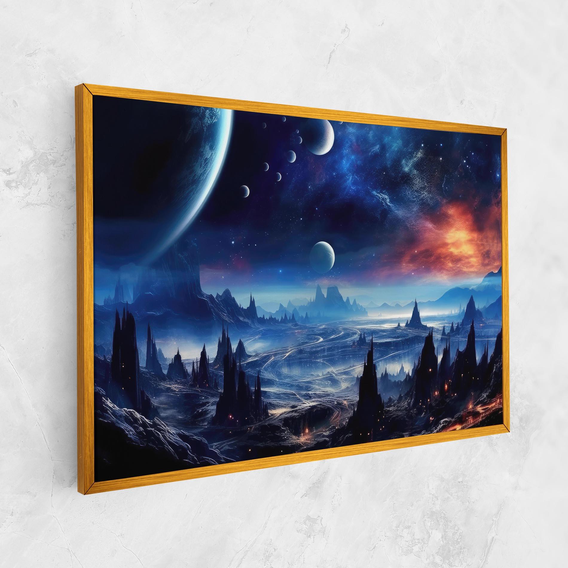 Tablou Canvas Planets And Stars mockup 1