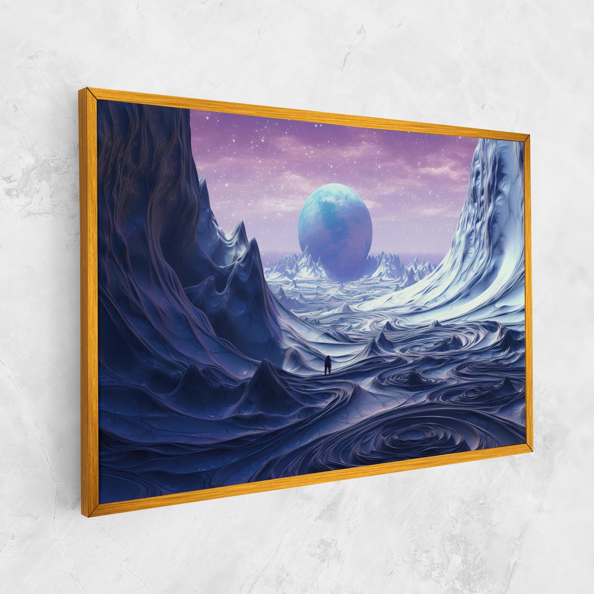 Tablou Canvas Snowy Landscape Art mockup 1