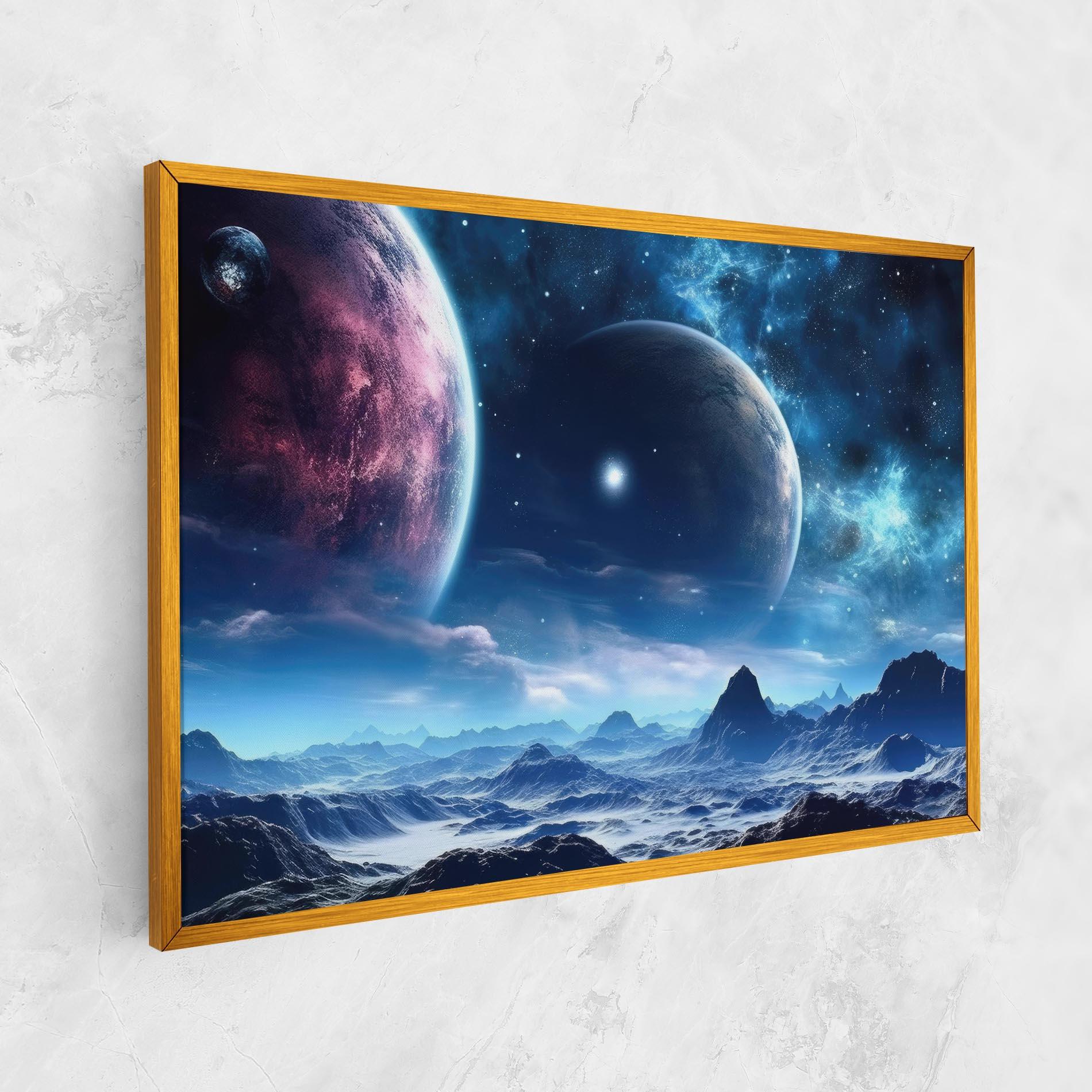 Tablou Canvas Space Planets And Stars mockup 1