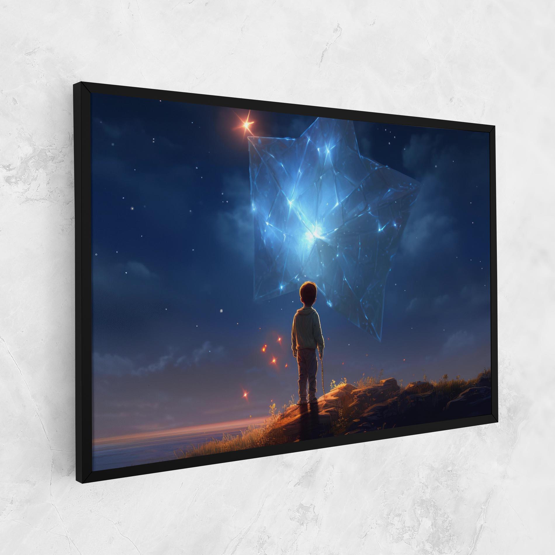 Tablou Canvas Blue Star Floating mockup 1