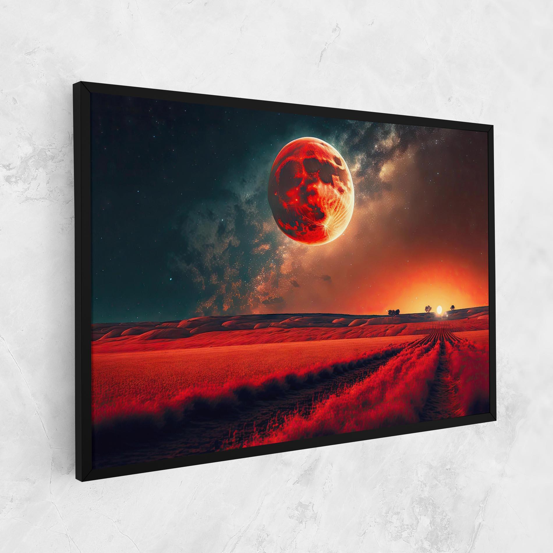 Tablou Canvas Huge Red Moon mockup 1