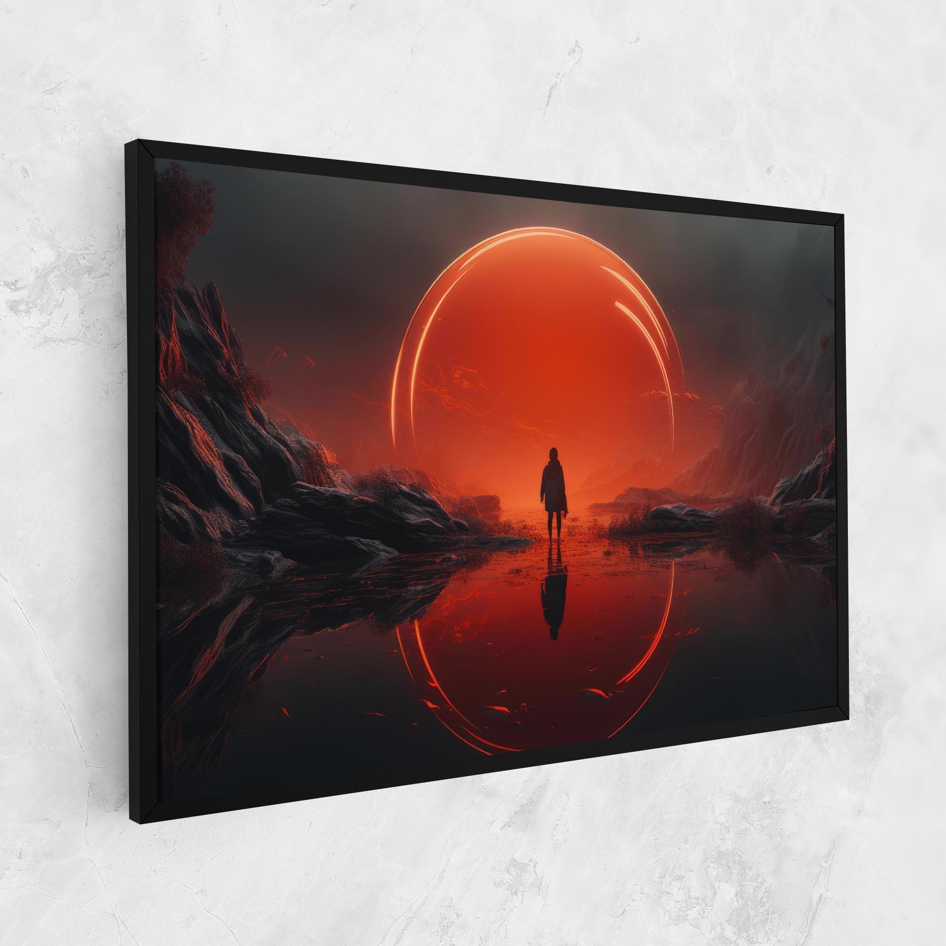 Tablou Canvas Man Orange Orb mockup 1